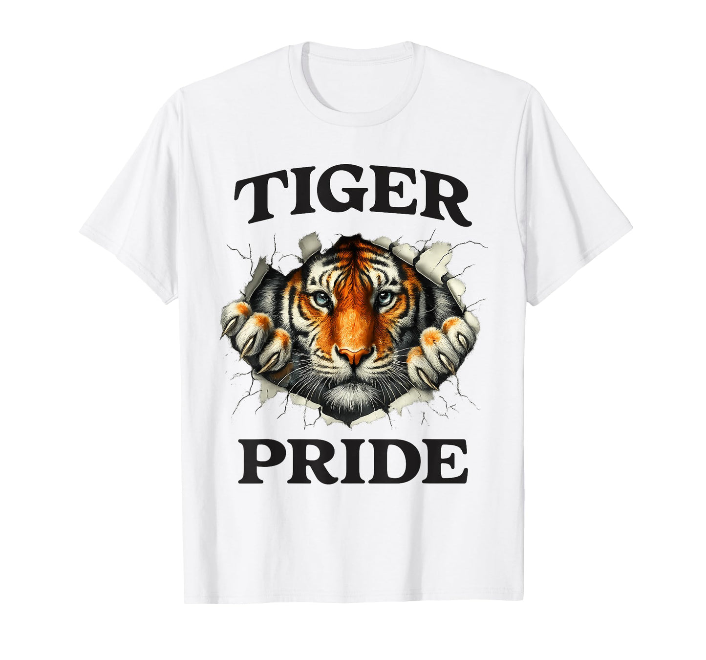 Retro Tiger Pride School Team Sports Vintage Design T-Shirt