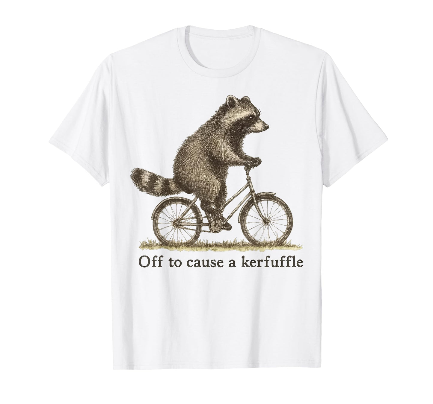 Off To Cause A Kerfuffle Raccoon T-Shirt