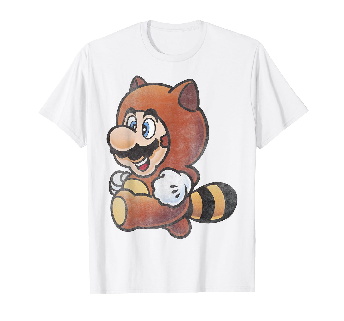 Nintendo Super Mario Tanooki Suit Vintage Graphic T-Shirt