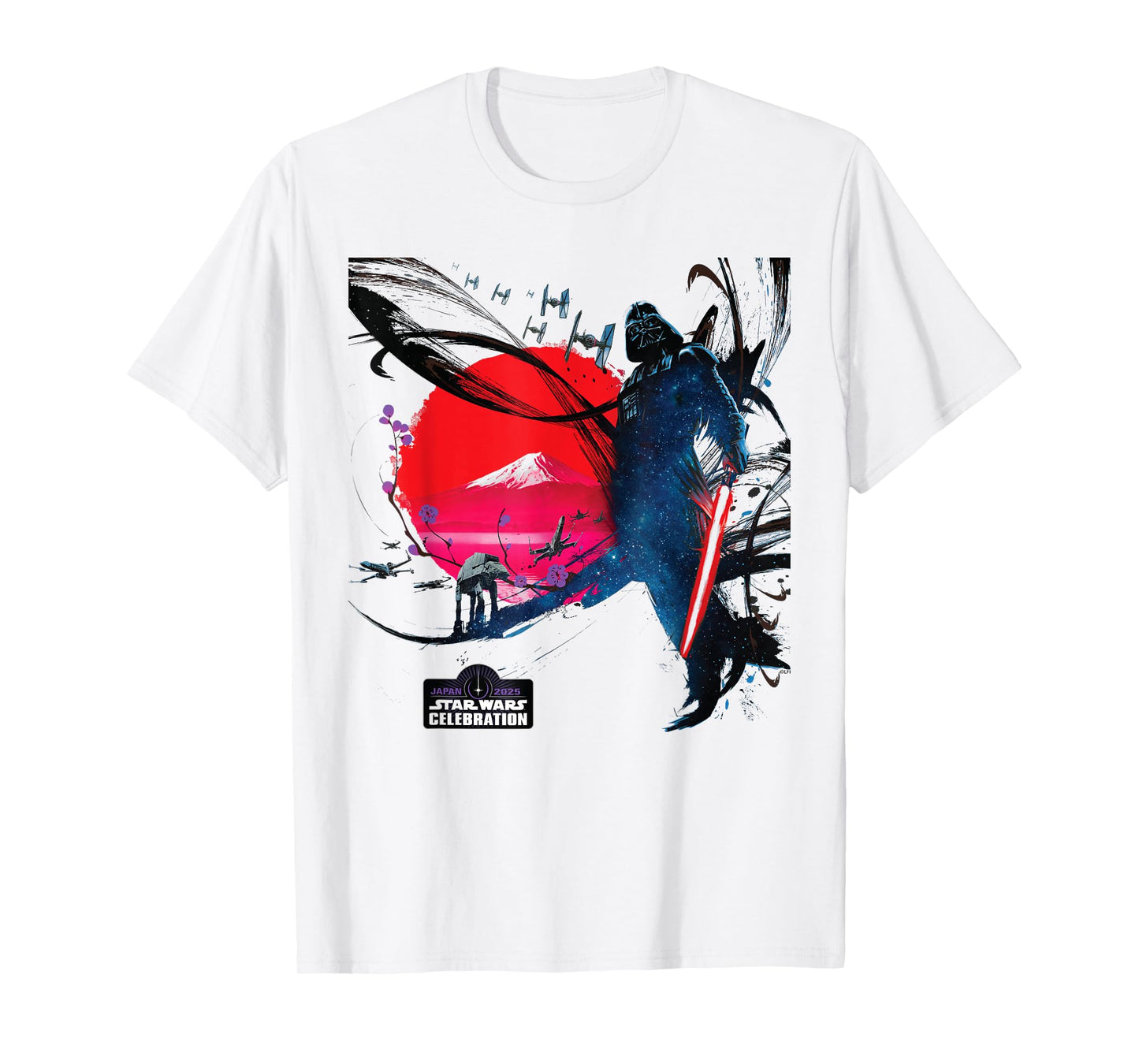 Star Wars Celebration Japan 2025 Key Art Darth Vader & Logo T-Shirt