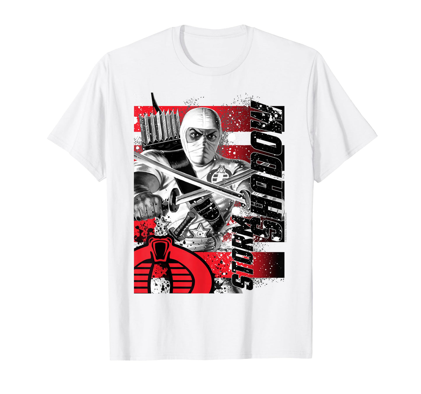 G.I. Joe Storm Shadow Paint Splatter Logo T-Shirt