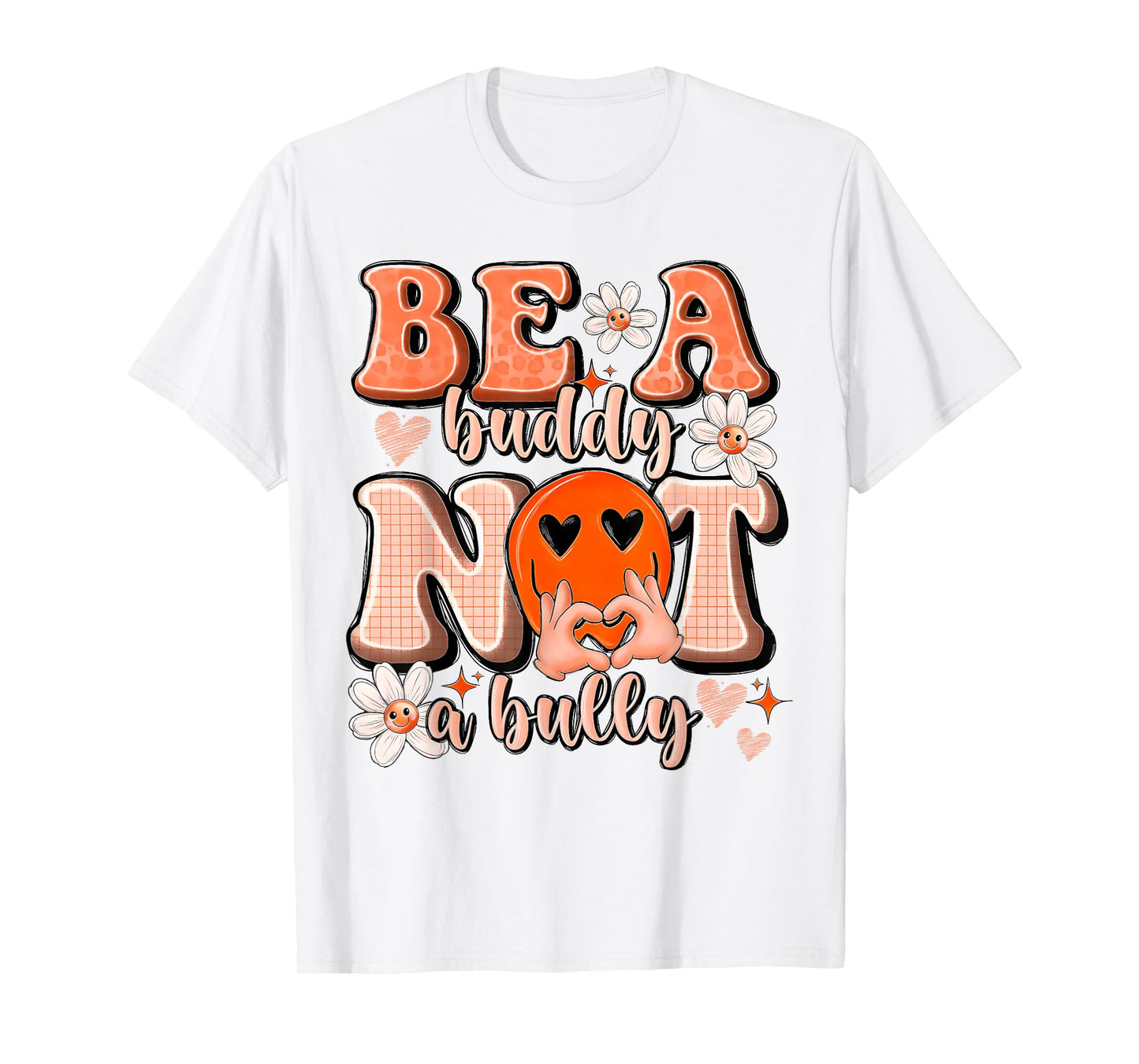 Be A Buddy Not A Bully Unity Day Anti Bullying Orange Kids T-Shirt