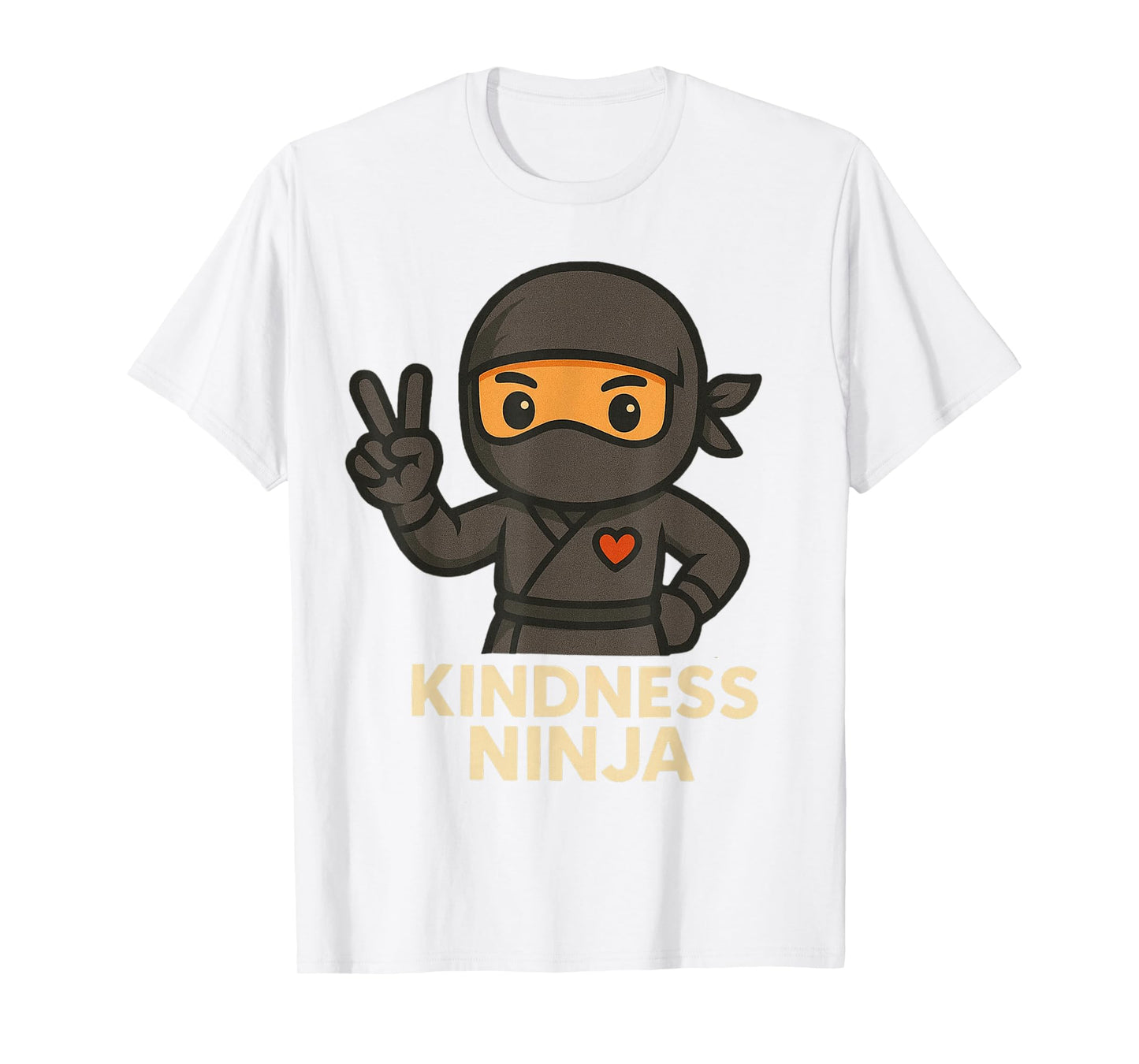 Kindness Ninja Unity Day Orange Anti Bullying Kind Boys Kids T-Shirt