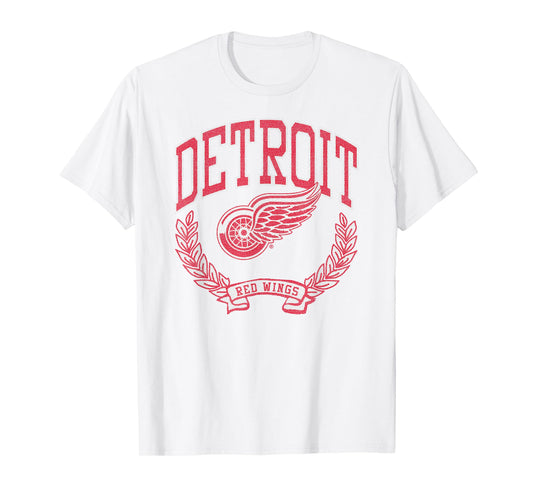 Detroit Red Wings Vintage Victory Gray Officially Licensed T-Shirt