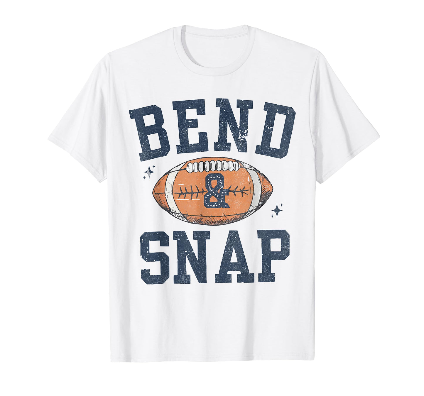 Funny Game Day Touchdown Season Cute Bend and Snap Football T-Shirt