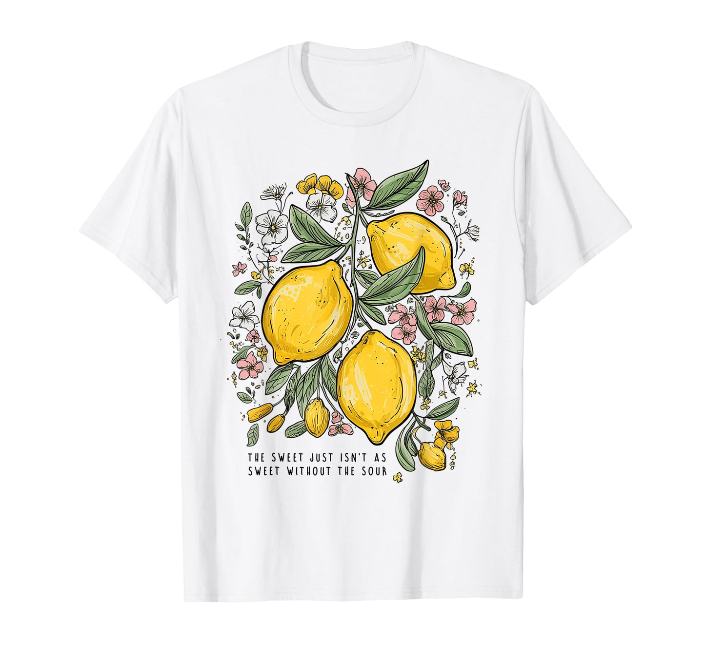 Retro Lemon Tee Lemon Fruits Design Citrus Lime Lemontree T-Shirt