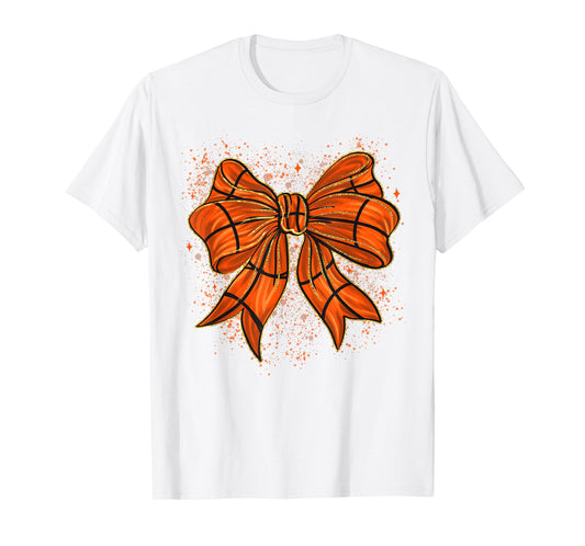 Cute Basketball Coquette Bow Basketball Bow Girls Game Day T-Shirt
