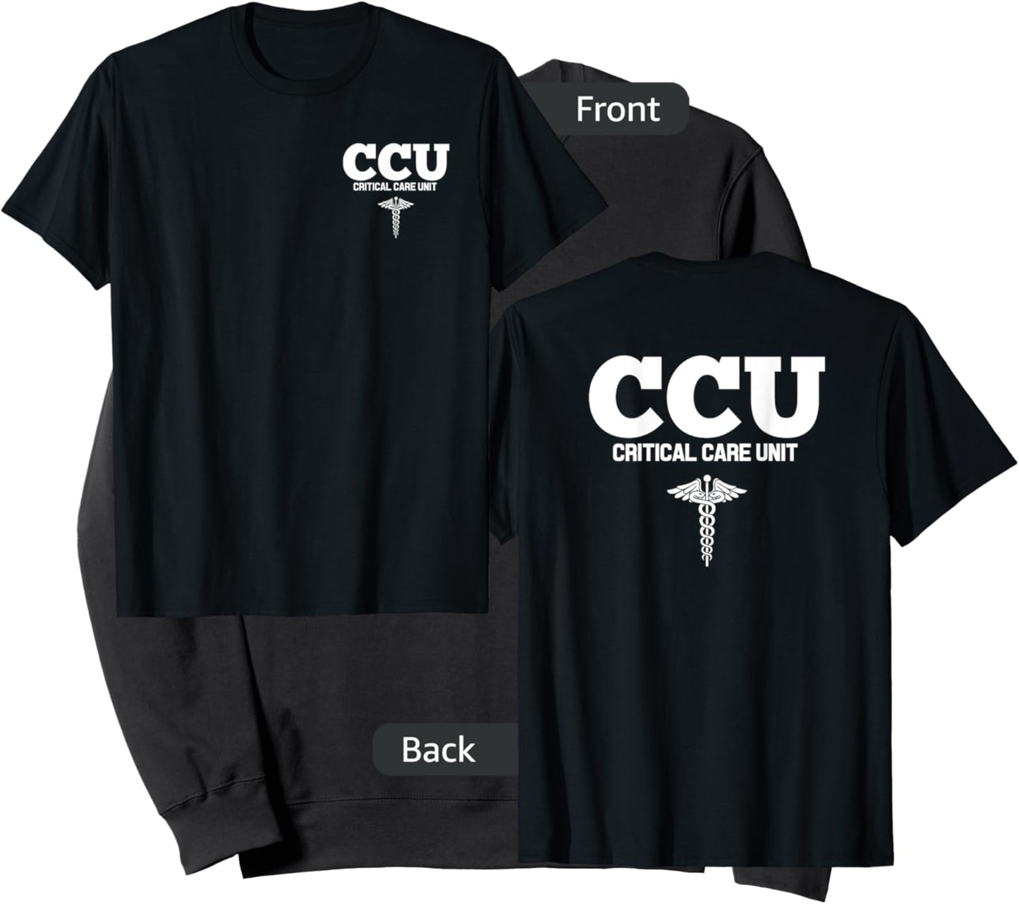 CCU Registered Nurse Critical & Cardiac Care Unit RN Staff Sweatshirt - Sweatshirt | Black