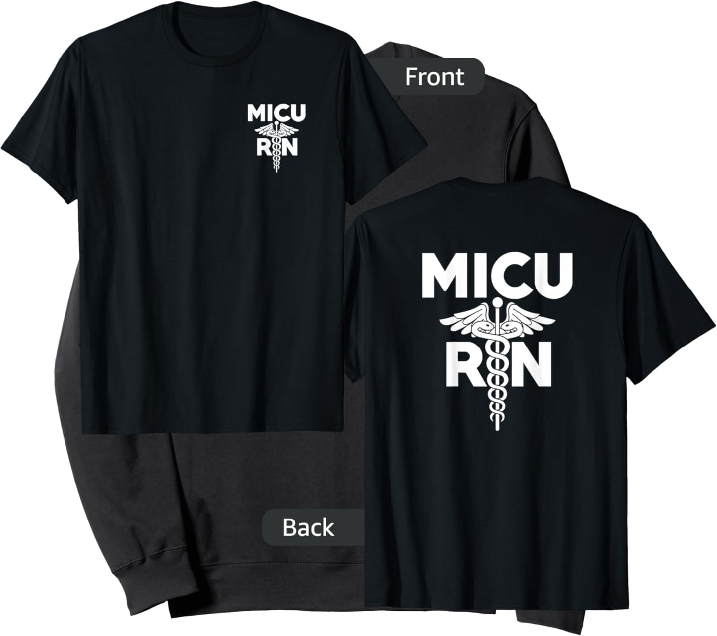 MICU Registered Nurse Intensive Care Unit RN Staff Sweatshirt - Sweatshirt | Black