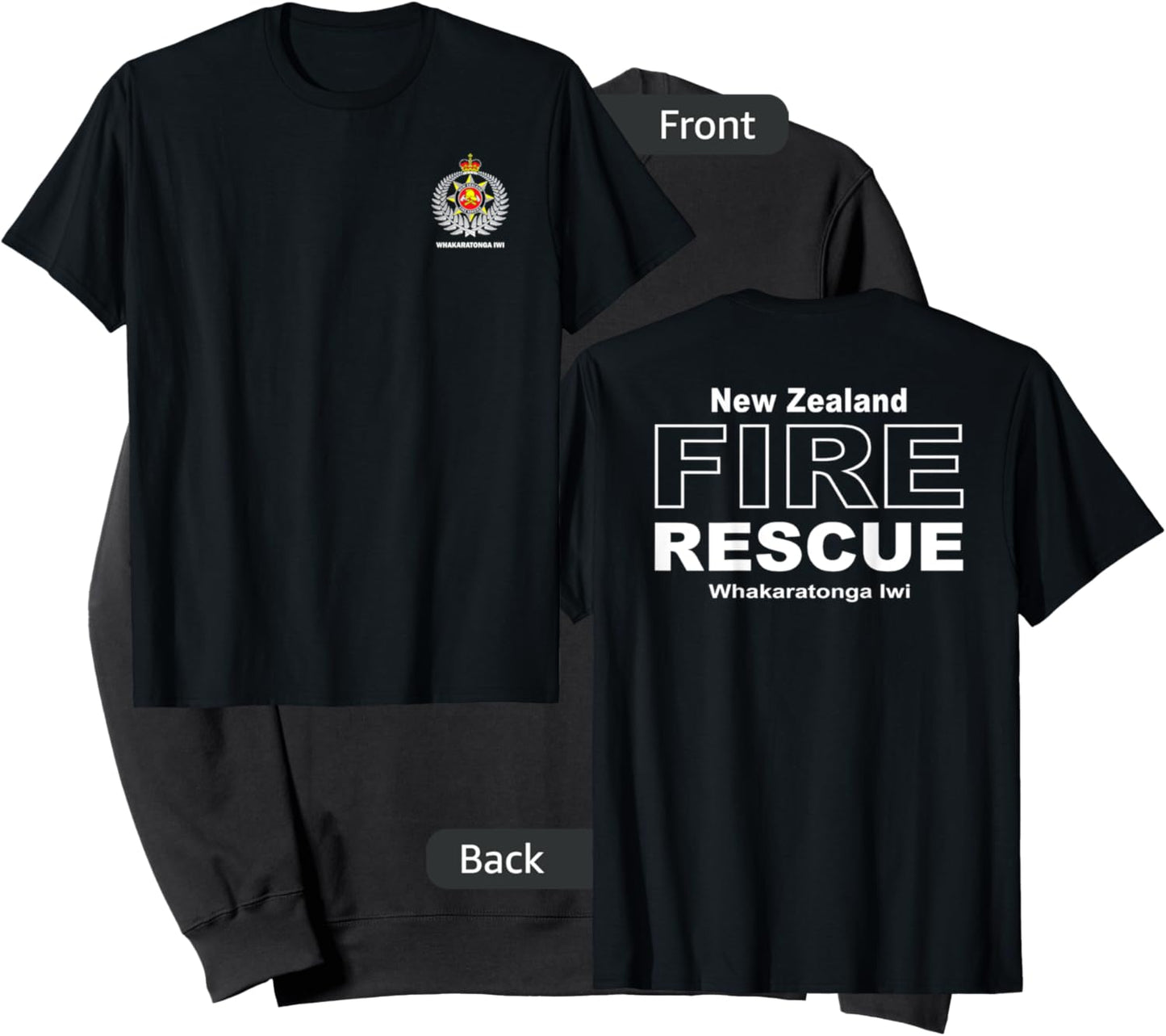 New Zealand Fire Rescue Firefighter Sweatshirt - Sweatshirt | Black
