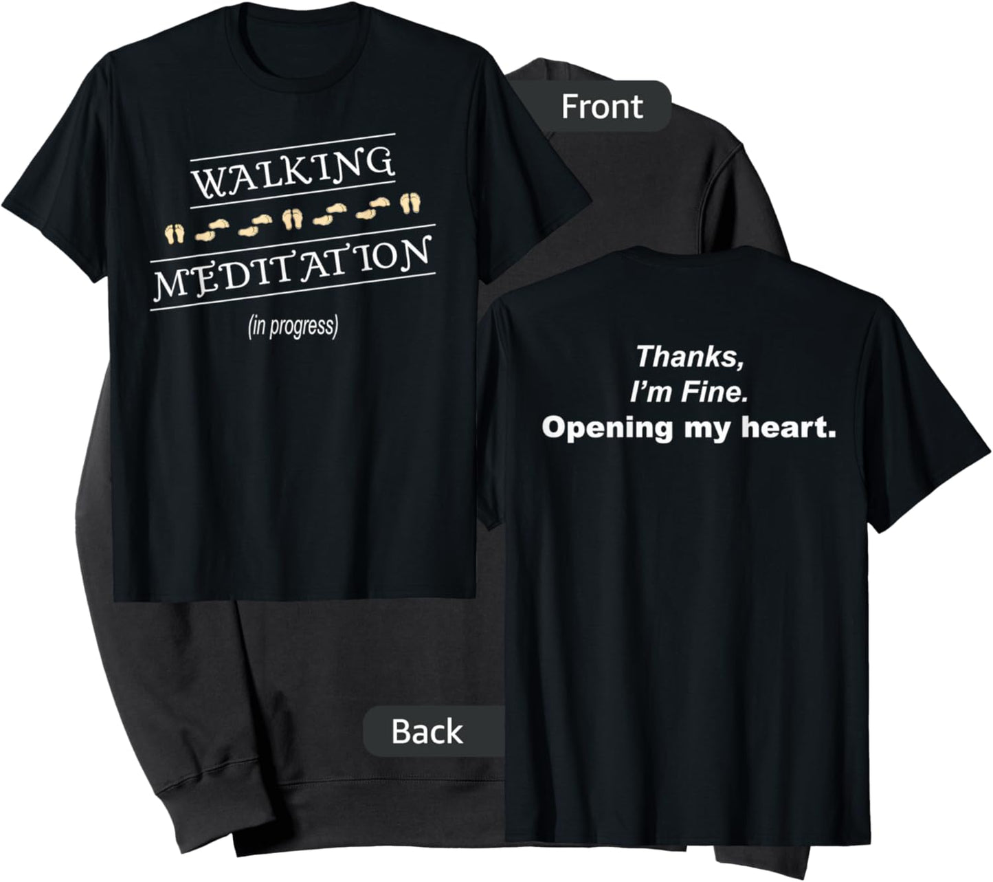 Walking Meditation in Progress Sweatshirt - Sweatshirt | Black