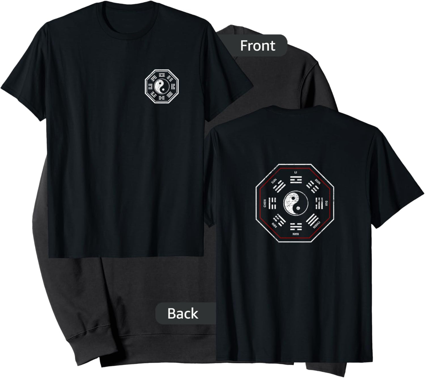 Kan & Li Bagua Yin Yang Tai Chi, Qi Gong, Tibetan Lotus Sweatshirt - Sweatshirt | Black