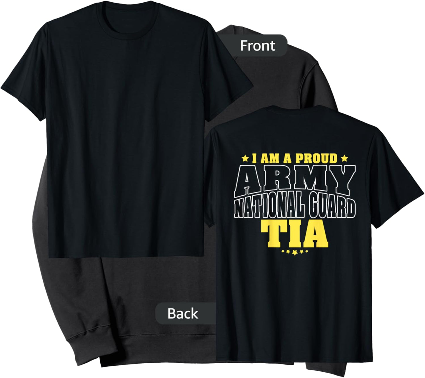 I Am A Proud Army National Guard Tia - Military Aunt Family Sweatshirt - Sweatshirt | Black