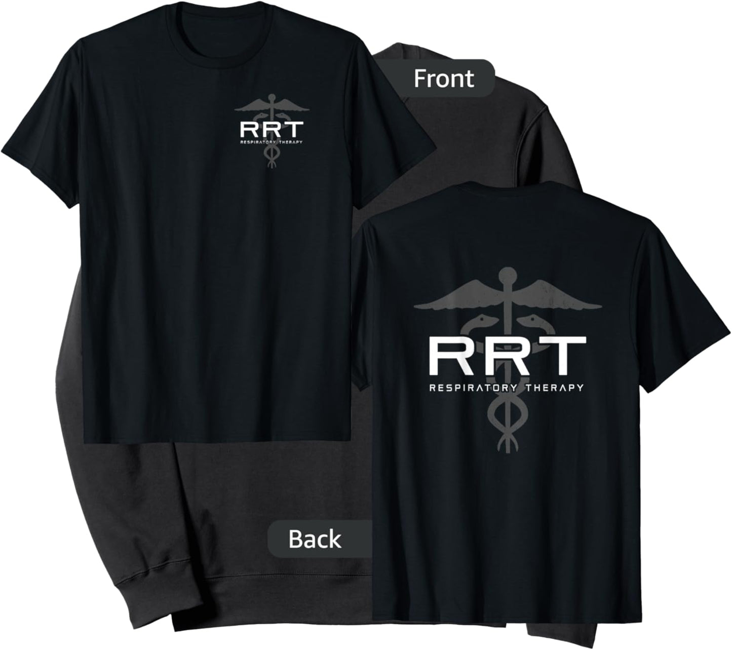 Respiratory Therapy - RRT - Front / Back - Respiratory Care Sweatshirt - Sweatshirt | Black