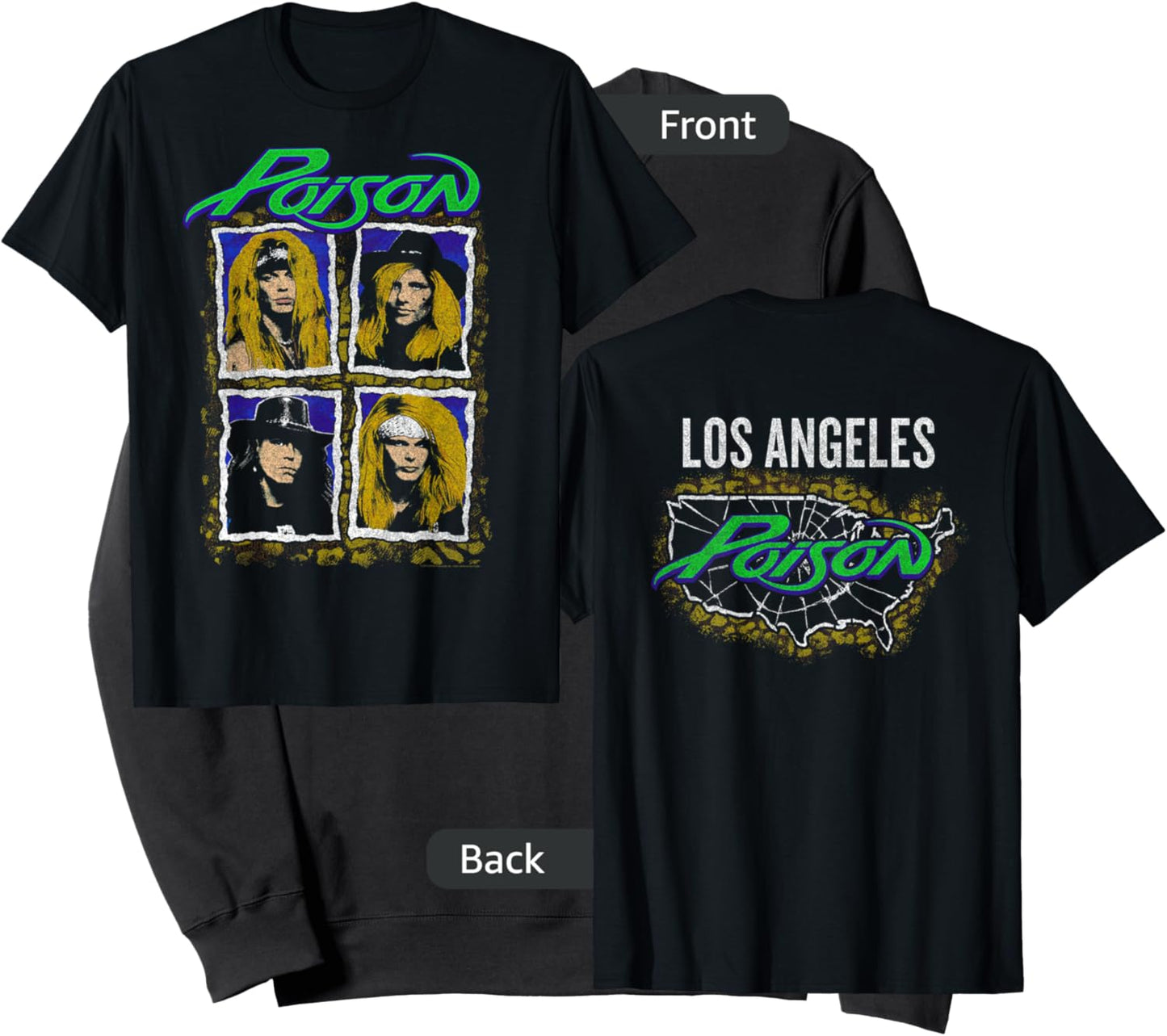 Poison - Vintage City Los Angeles Sweatshirt - Sweatshirt | Black