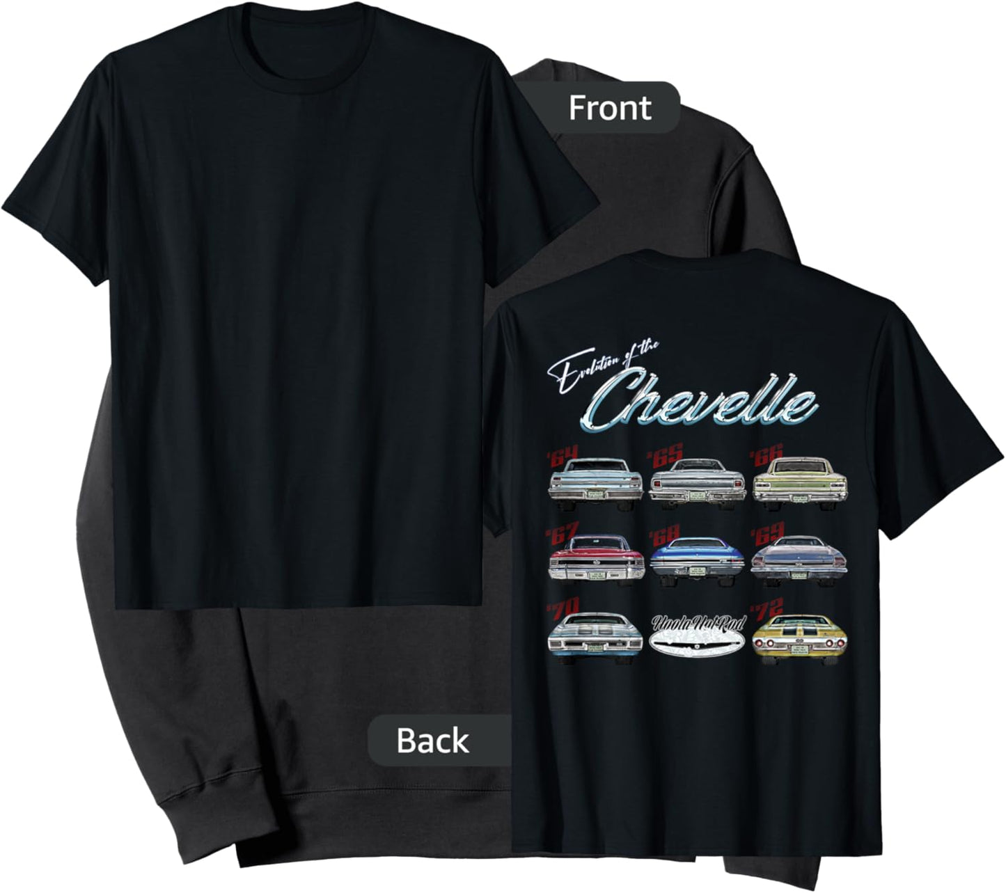 Evolution of the Chevelle,SS,Hotrod,Muscle Car,SS454,SS427 Sweatshirt - Sweatshirt | Black