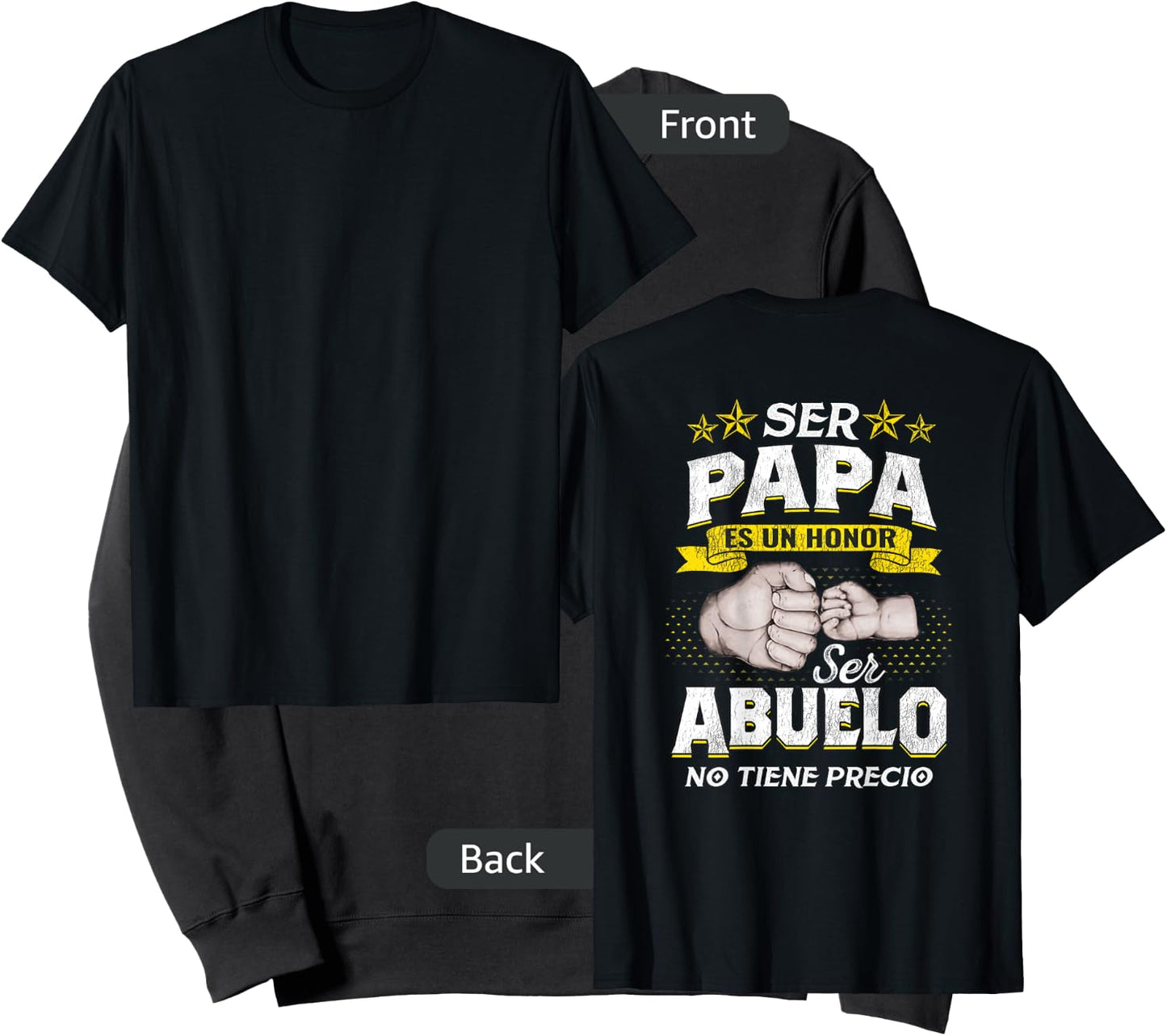 Nuevo Abuelo / New Grandfather Beautiful Saying Sweatshirt - Sweatshirt | Black