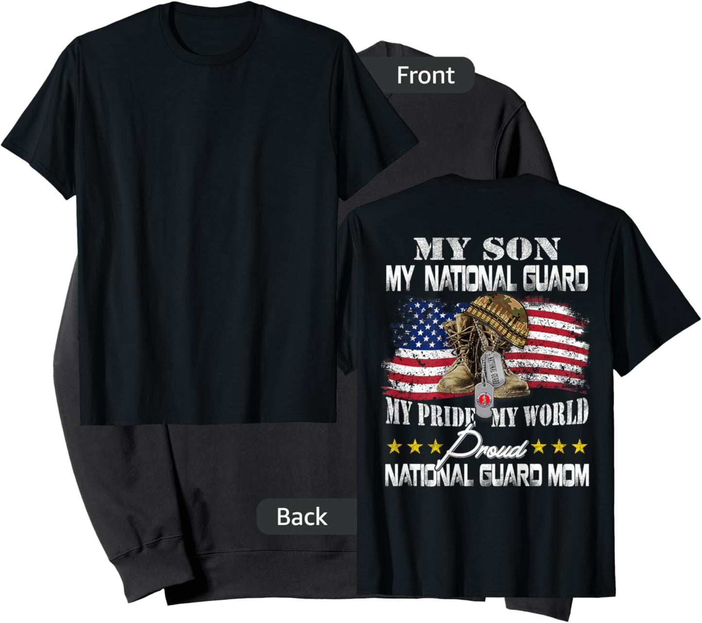 Proud National Guard Mom National Guard Graduation Mom Sweatshirt - Sweatshirt | Black