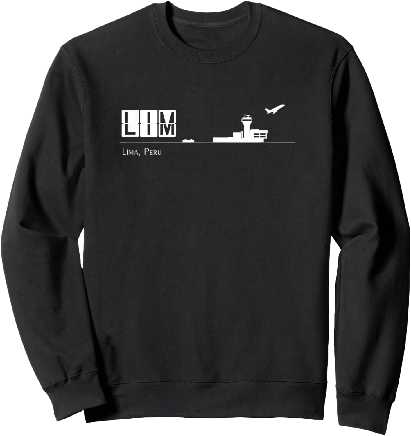 LIM Airport Code for Lima Peru Sweatshirt - Sweatshirt | Black