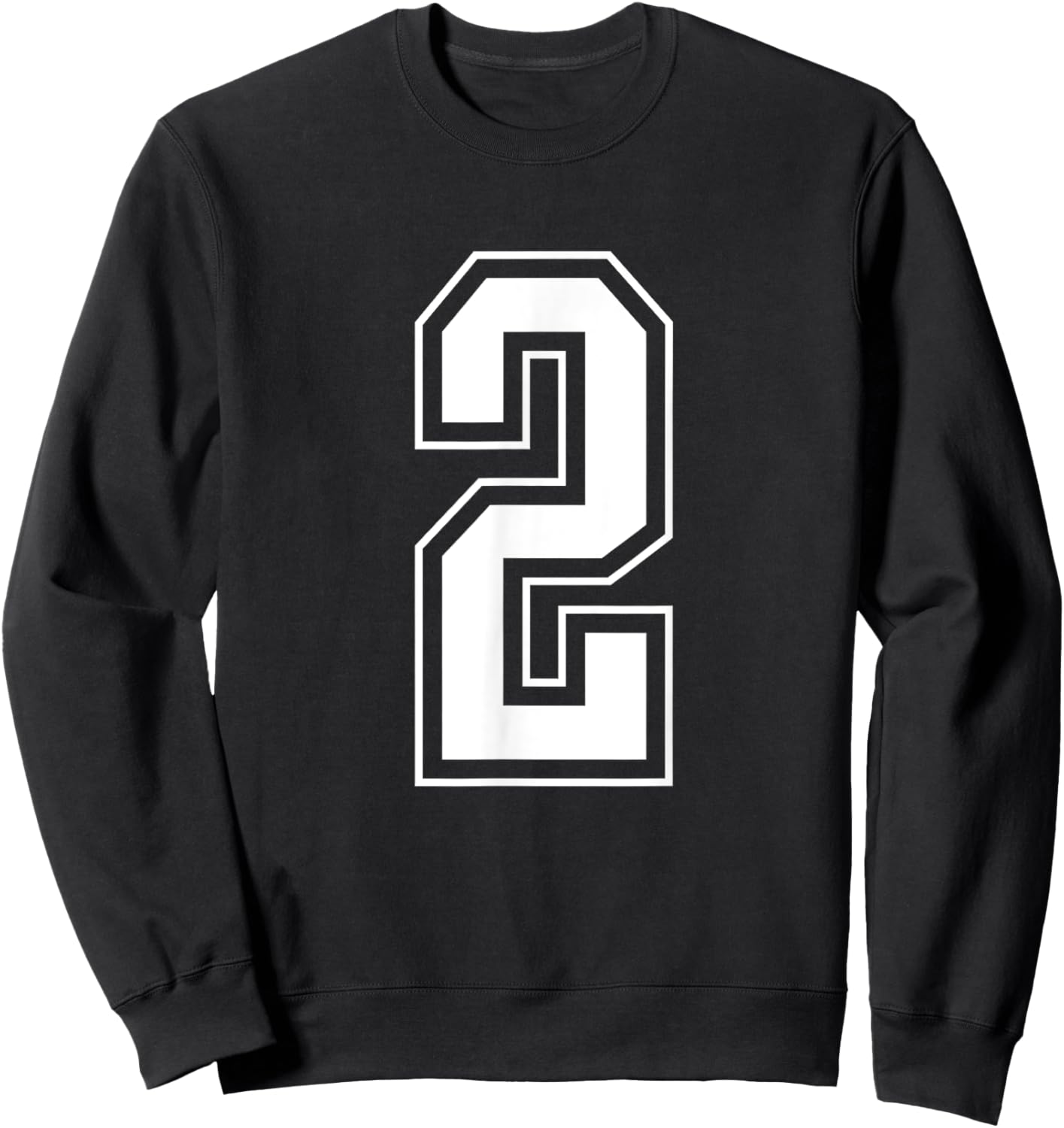 Varsity Jersey Number 2 Sweatshirt - Sweatshirt | Black