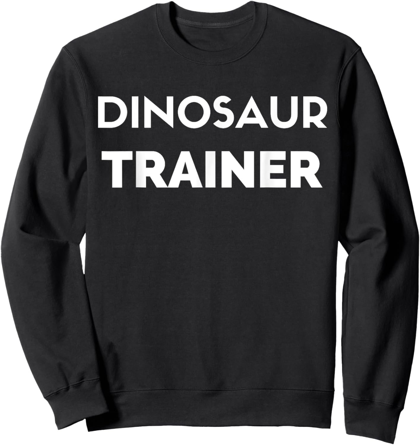 Dinosaur Trainer - Funny Dad Father Sweatshirt - Sweatshirt | Black