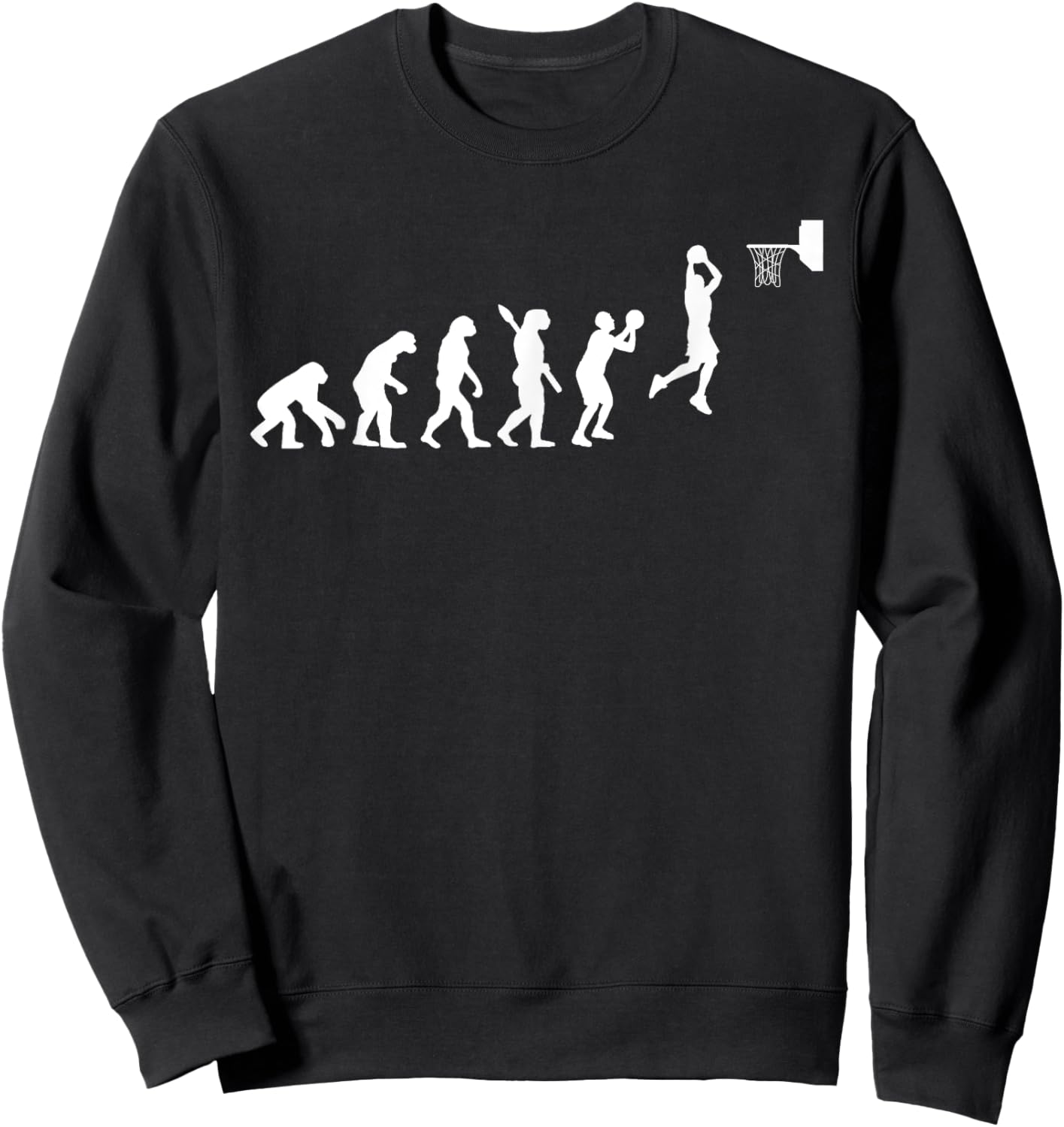 Basketball Player Basketballer Sports Evolution Sweatshirt - Sweatshirt | Black
