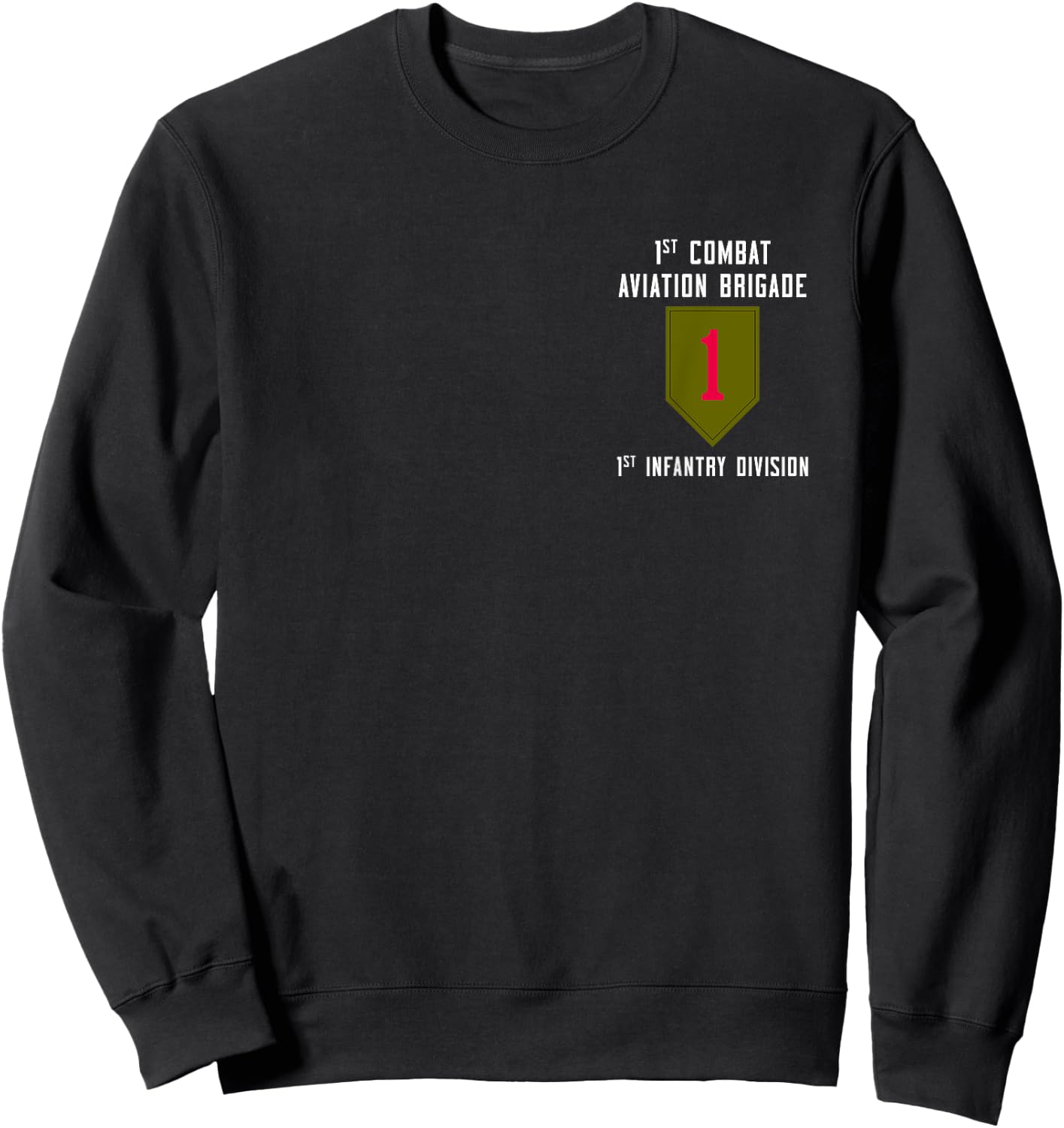 1st Combat Aviation Brigade 1CAB 1st Infantry Division Sweatshirt - Sweatshirt | Black