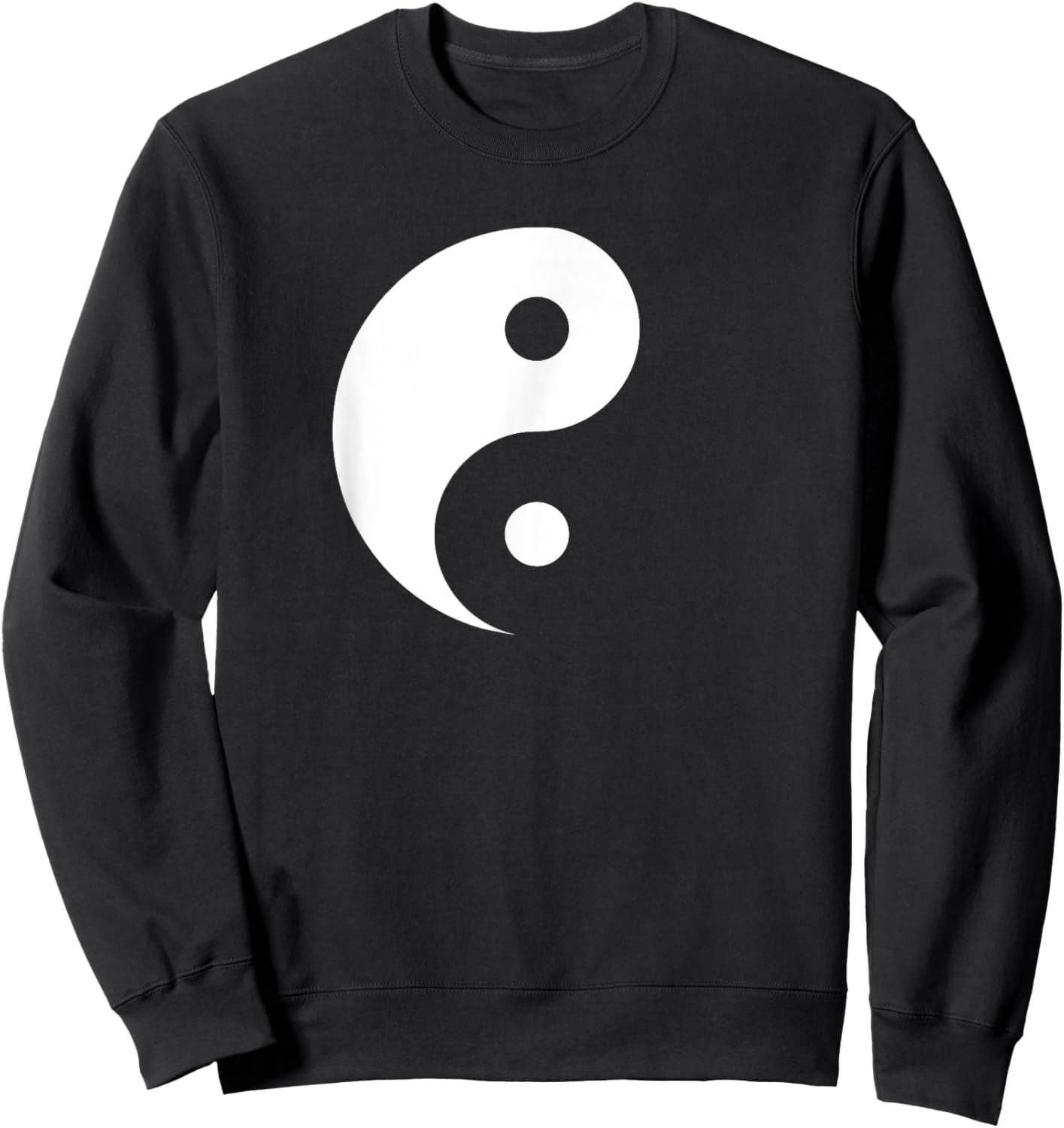 Miftees Yin Yang - Black - Small - - Short Sleeve - Classic Fit - Imported Sweatshirt - Sweatshirt | Black