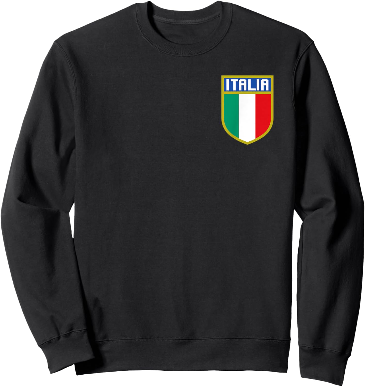 Italy National Pride Forza Azzurri Italia Sweatshirt - Sweatshirt | Black