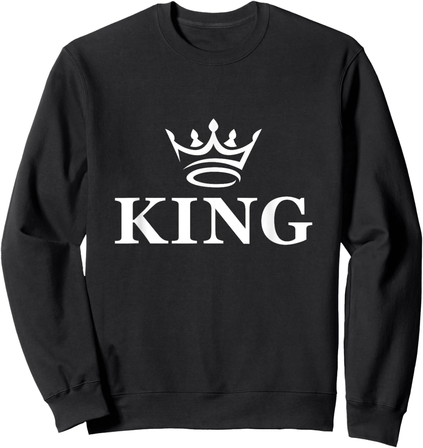 Enjoy Wear Best King Graphic Design shirts, I'm a King Sweatshirt - Sweatshirt | Black
