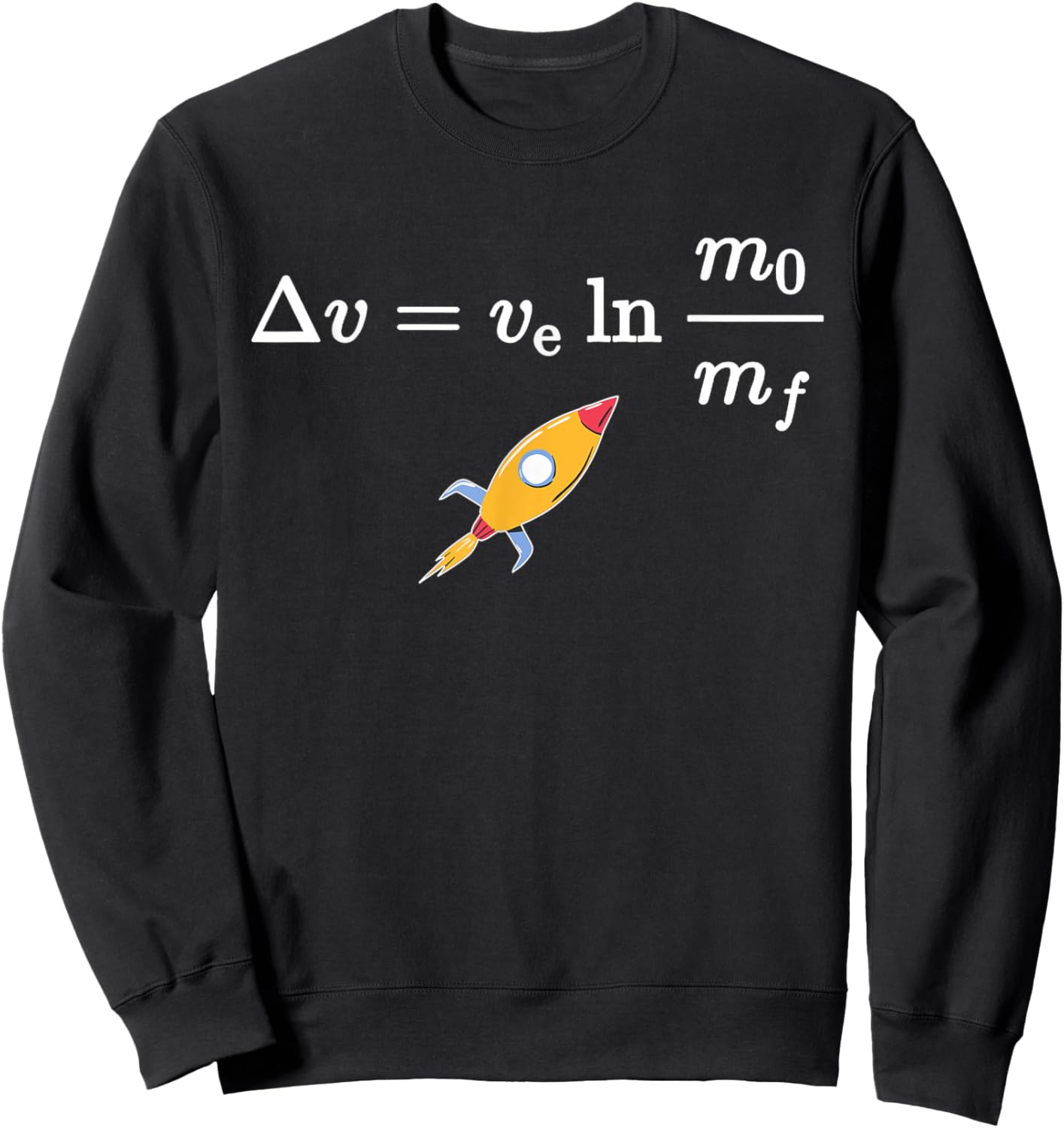 Rocket equation, yes it is rocket science Sweatshirt - Sweatshirt | Black