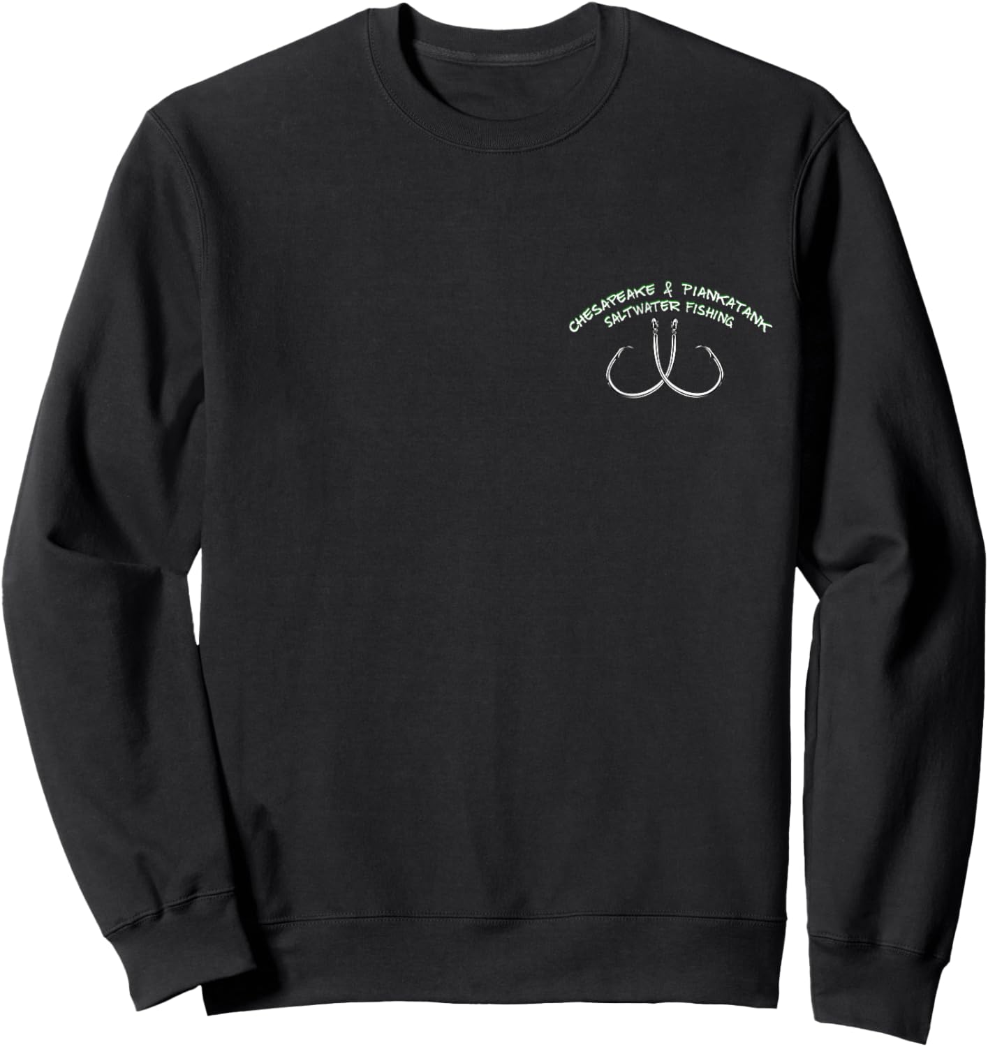 Piankatank River Chesapeake Bay Red Drum Fishing Sweatshirt - Sweatshirt | Black