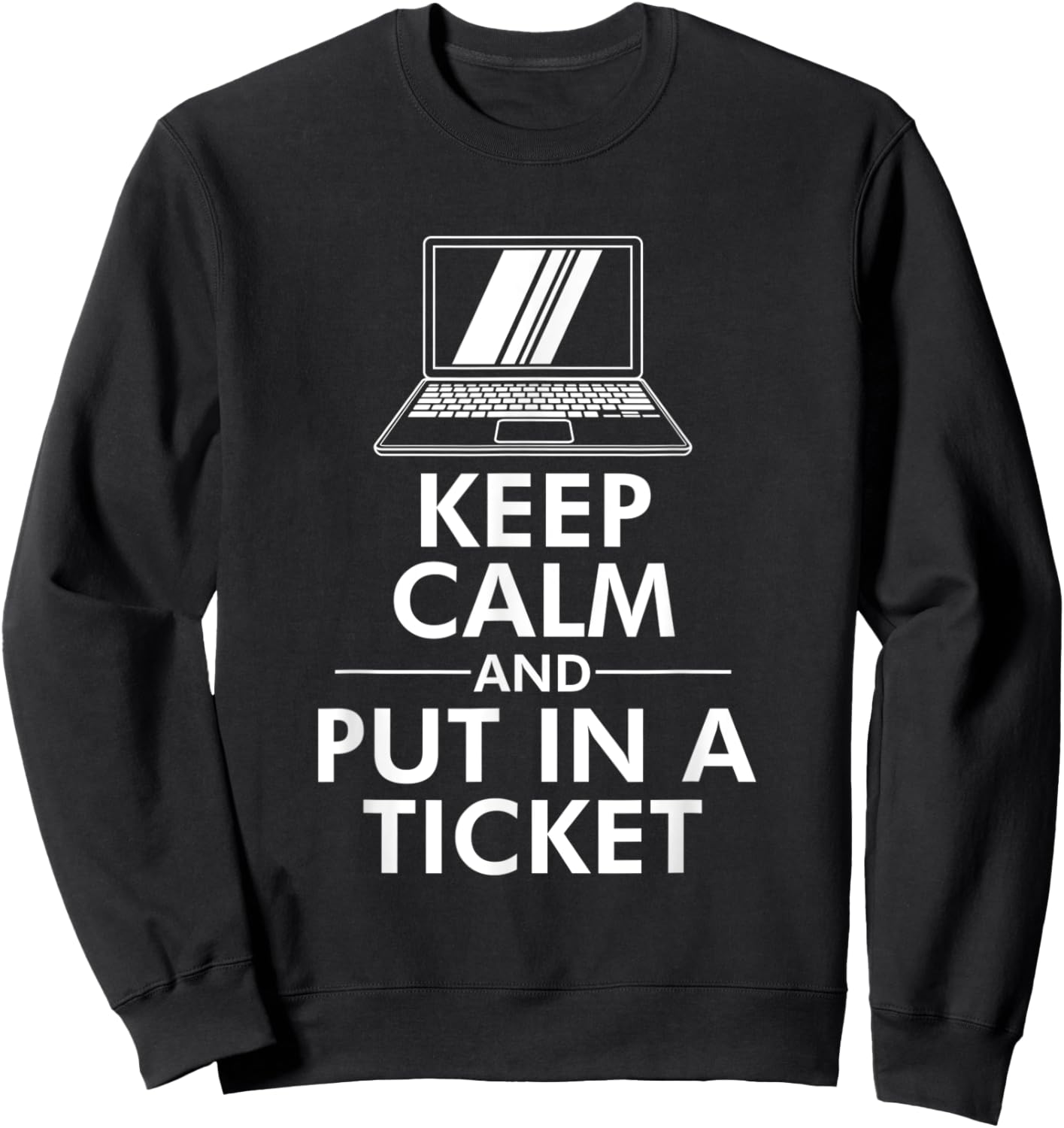 Funny Computer Tech Repair Geek and Tech Support Sweatshirt - Sweatshirt | Black