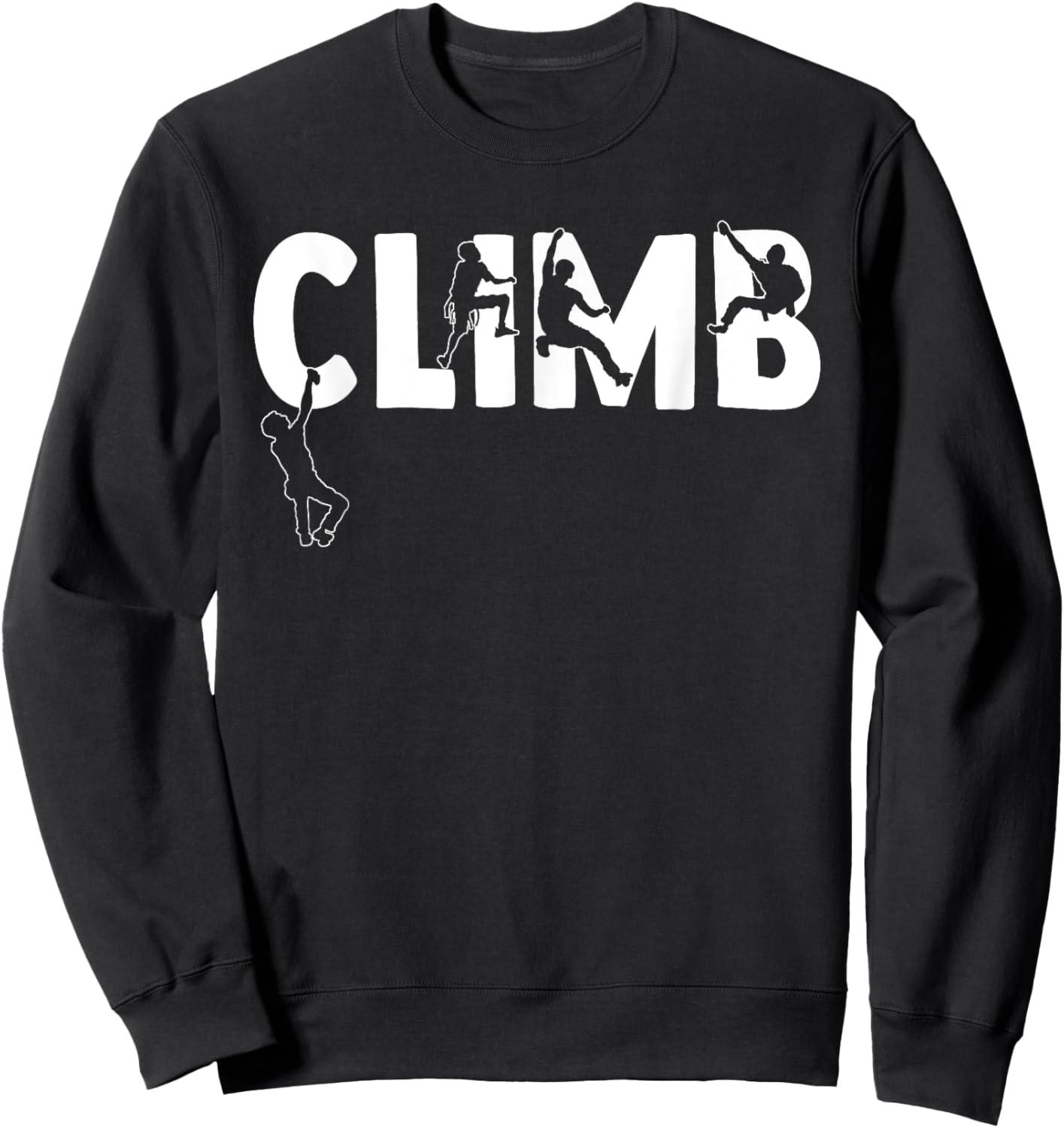 Vintage Climbing Bouldering Rock Climber Climbing Sweatshirt - Sweatshirt | Black