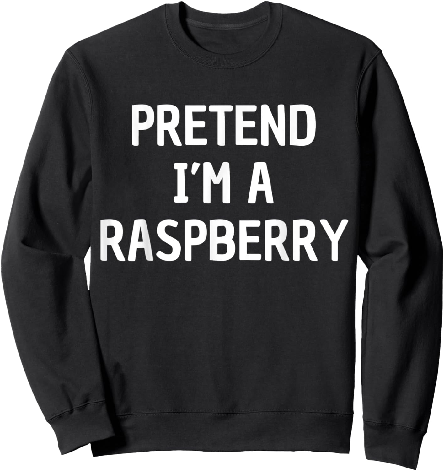 Funny Halloween Raspberry Costume Men Women Adults Kids Sweatshirt - Sweatshirt | Black