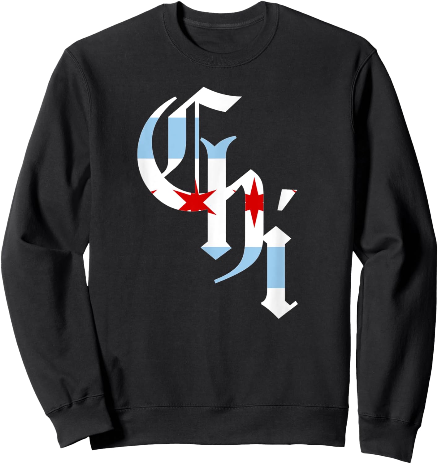 CHI Chicago Flag City Sweatshirt - Sweatshirt | Black
