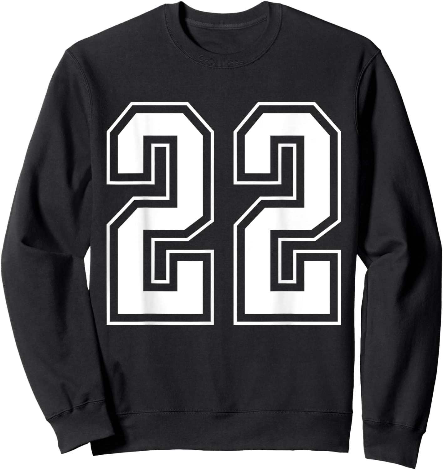 Varsity Jersey Number 22 Sweatshirt - Sweatshirt | Black