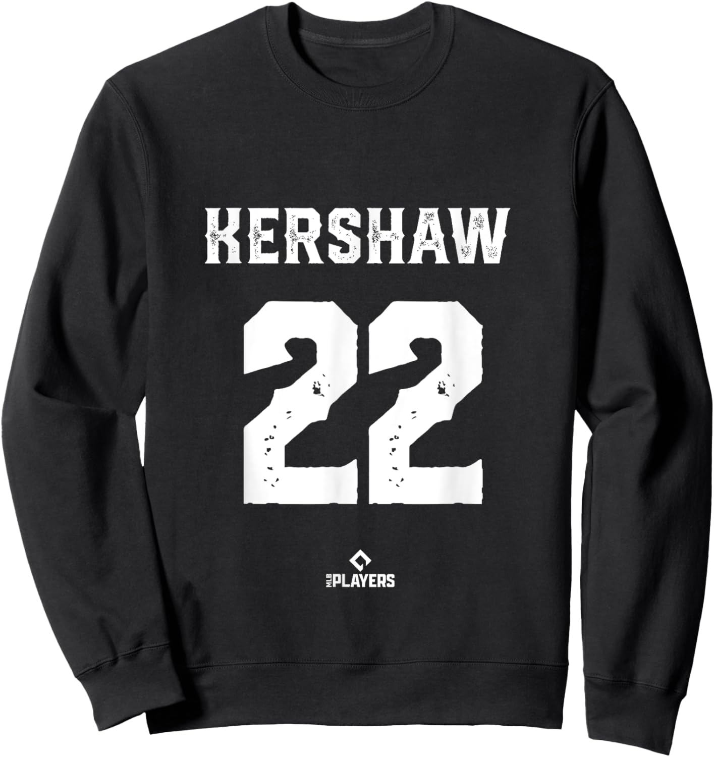 Clayton Kershaw 22 MLBPA Los Angeles Baseball Player Sweatshirt - Sweatshirt | Black