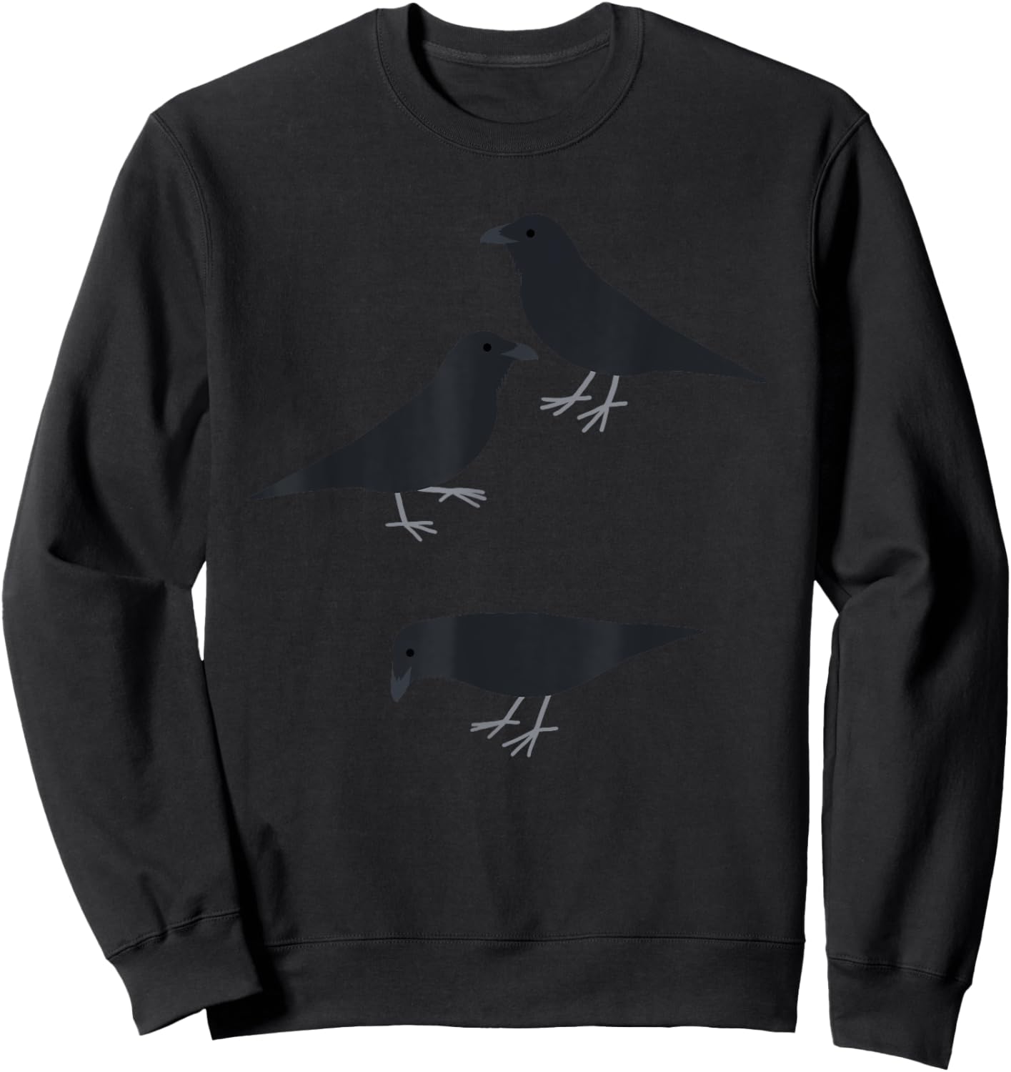 Crow Birds Raven Sweatshirt - Sweatshirt | Black
