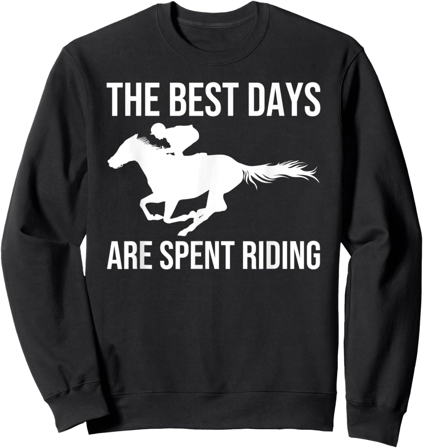 English Horse Riding Sweatshirt - Sweatshirt | Black