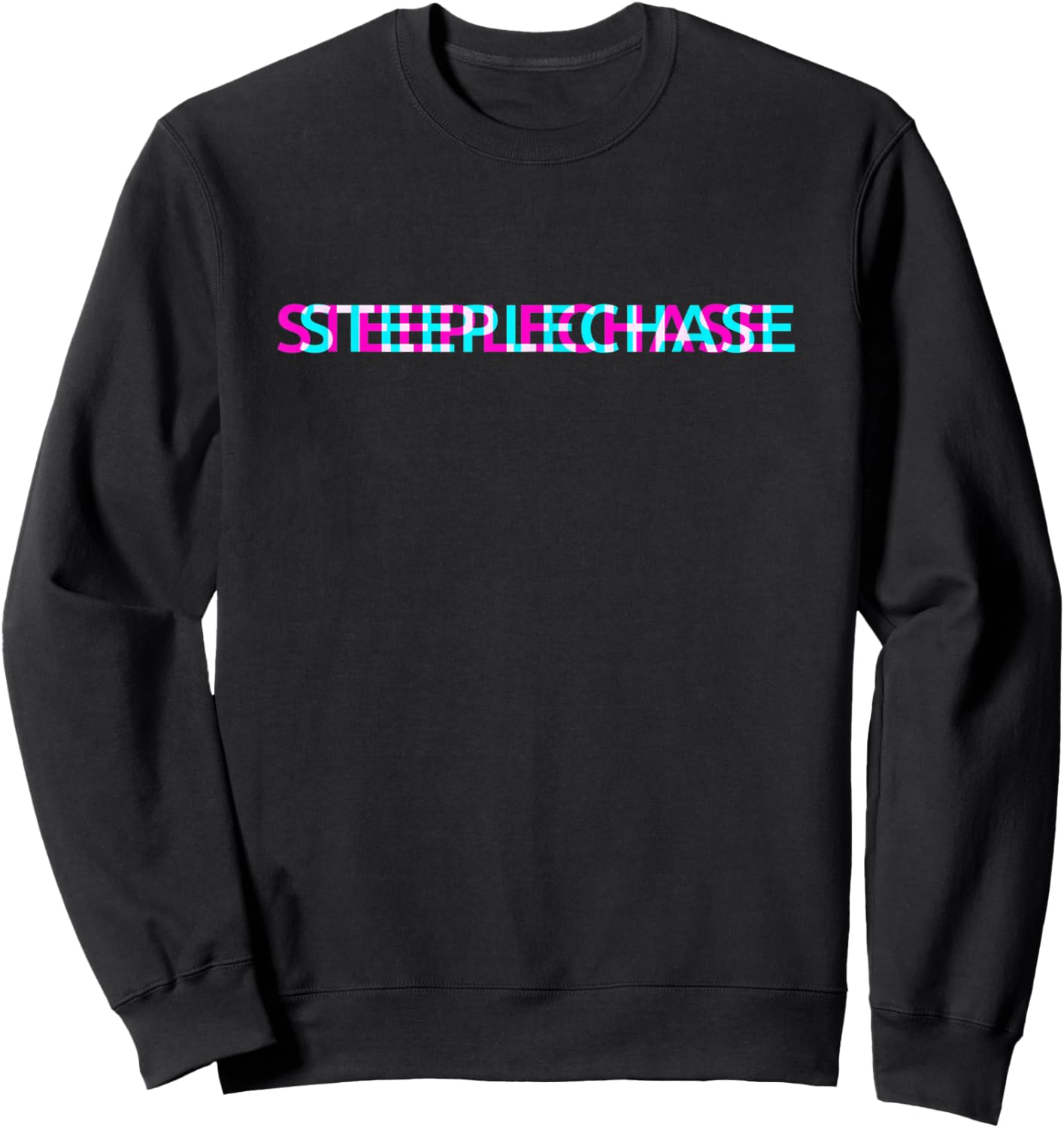 Steeplechase Sports Team Varsity Jersey Sport Lover Sweatshirt - Sweatshirt | Black