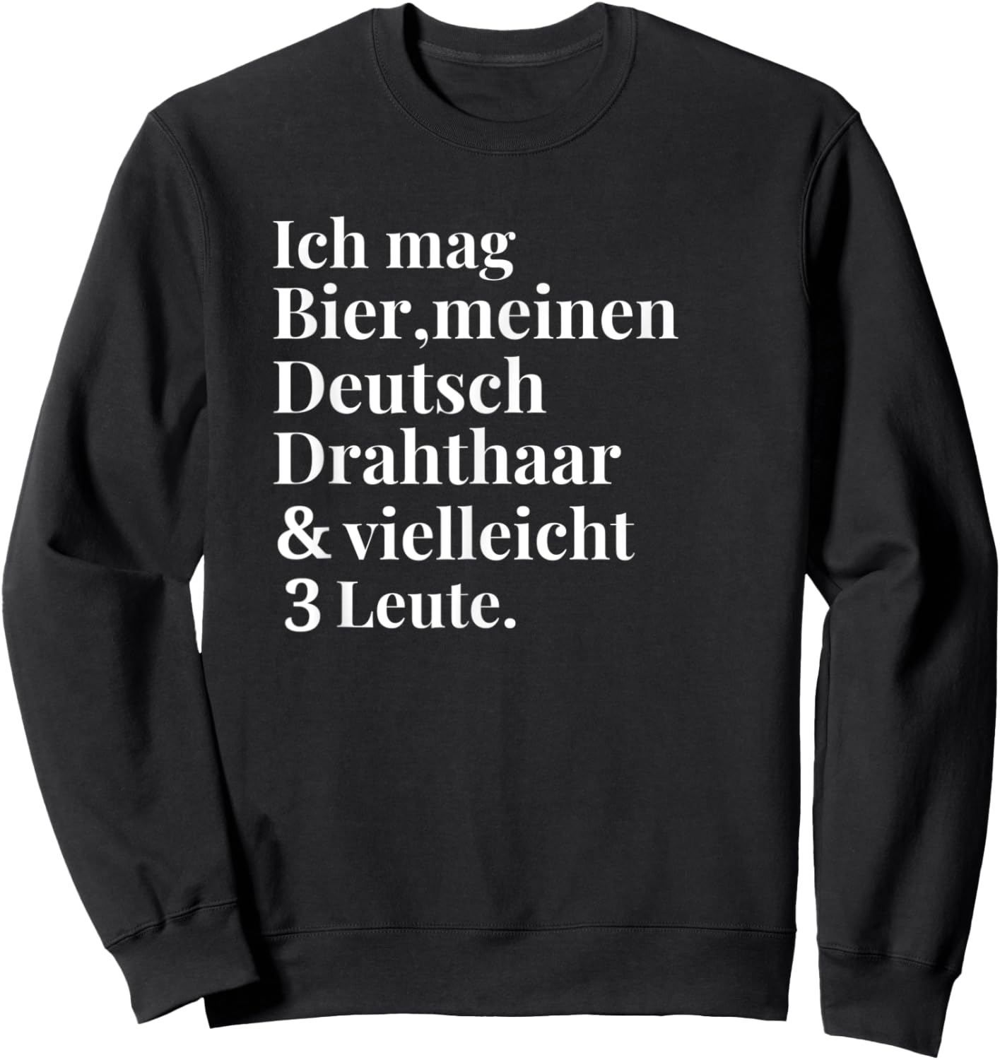 German Wire Hair Beer Funny Dogs Gifts Women Sweatshirt - Sweatshirt | Black