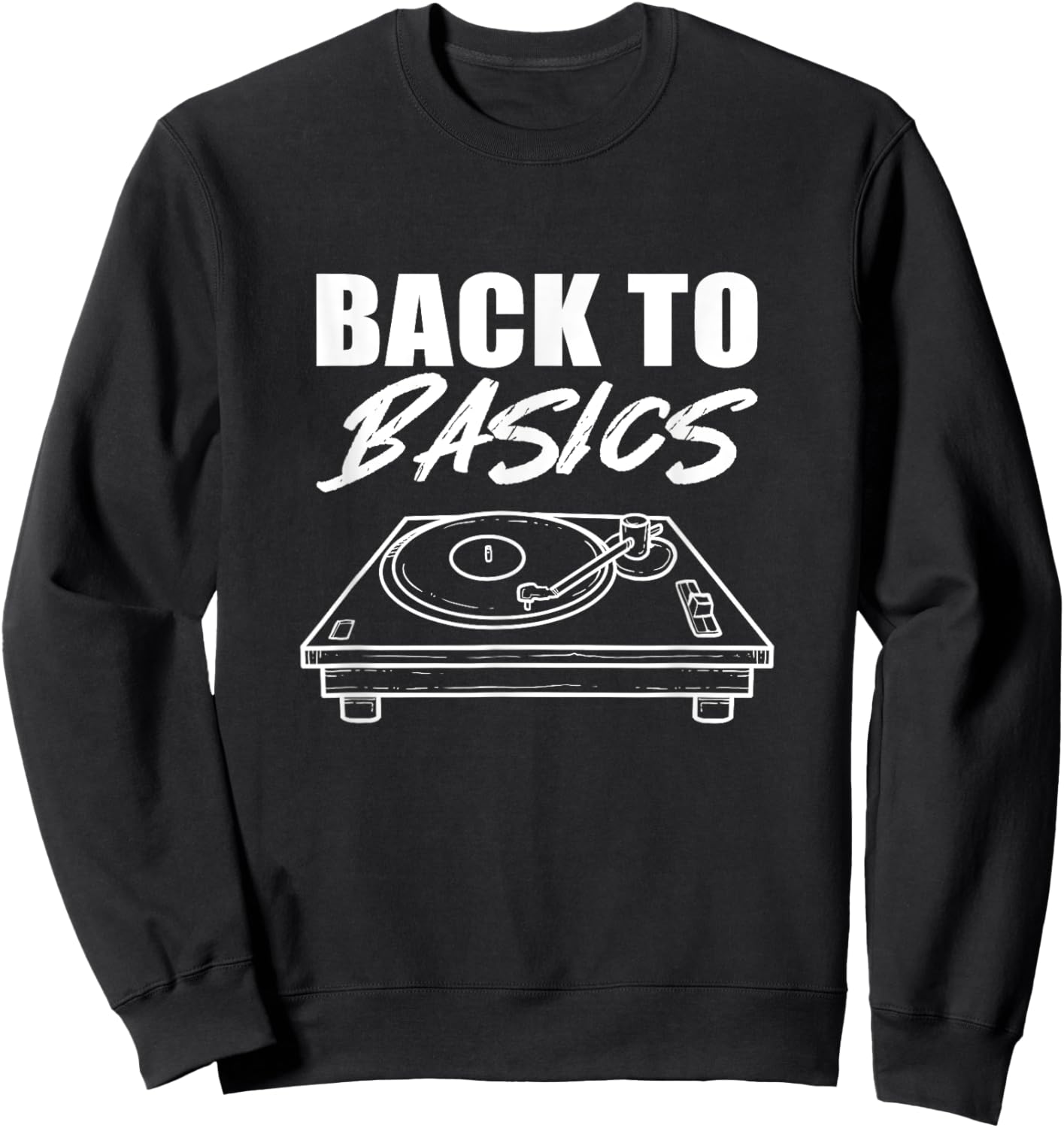 Back to Basics Musician Sweatshirt - Sweatshirt | Black