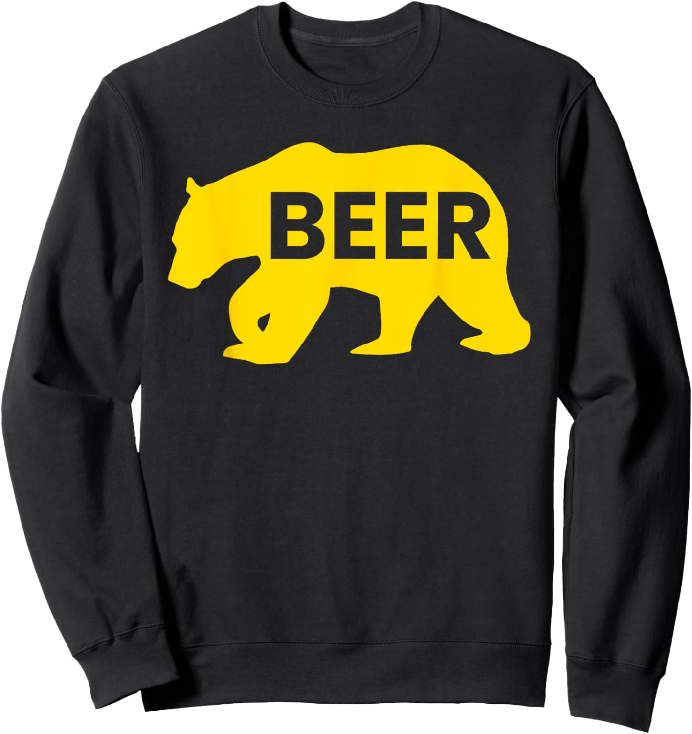 Beer Beers, Day, Alcoholic, Bears, Wild, Wildlife Beer Sweatshirt - Sweatshirt | Black