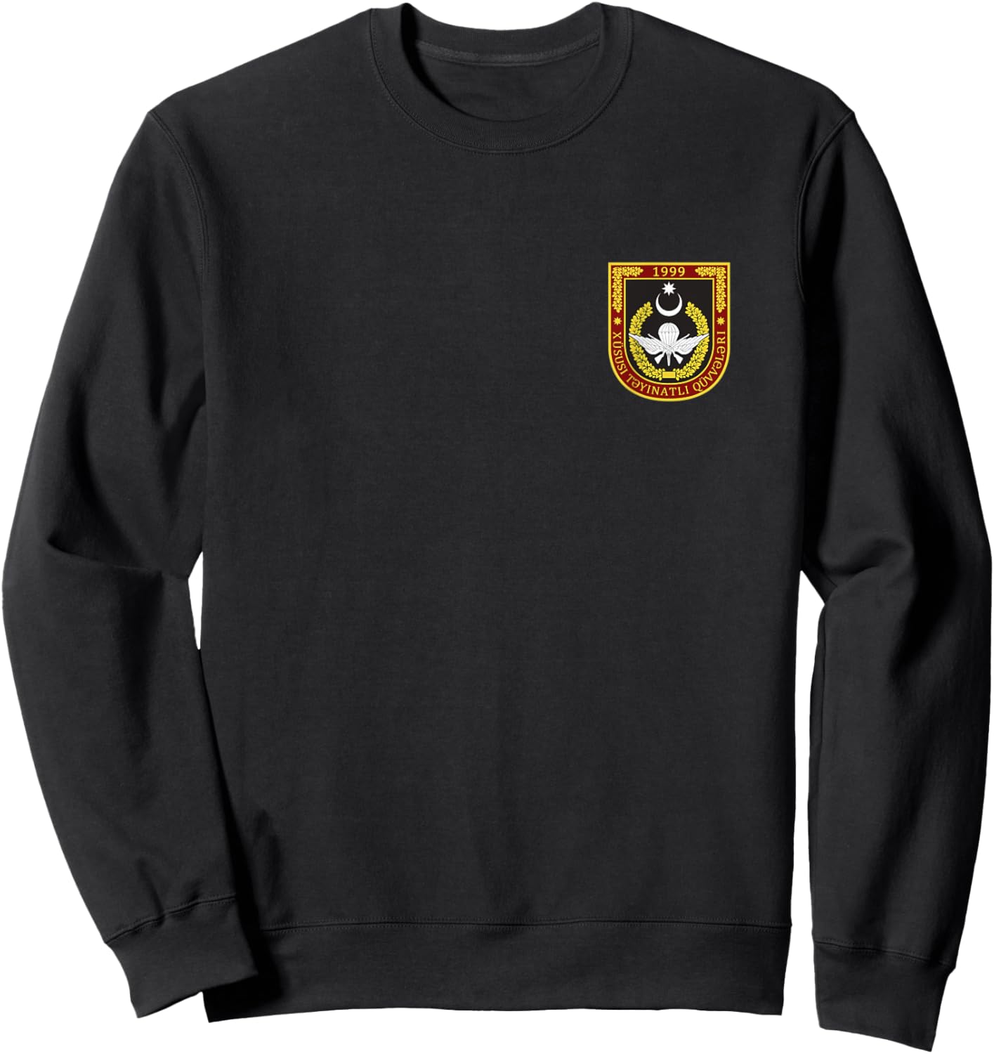 Azerbaijani Special Force Army Azerbaijan Baku Military Sweatshirt - Sweatshirt | Black