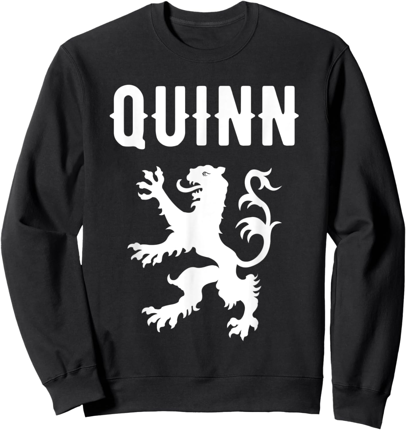 Quinn Clan Scottish Family Name Scotland Heraldry Sweatshirt - Sweatshirt | Black