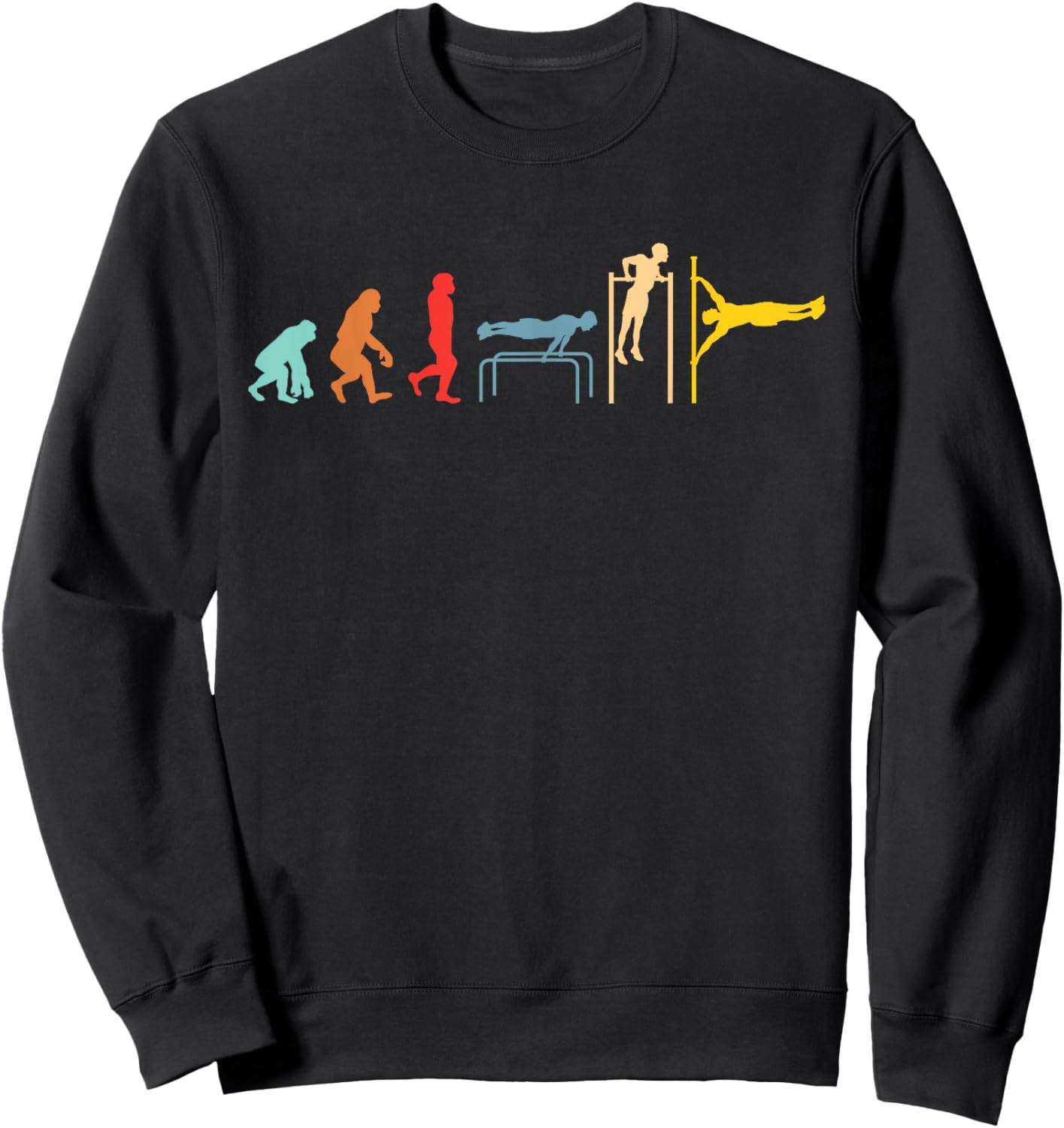Calisthenics Evolution Street Body Workout Sweatshirt - Sweatshirt | Black