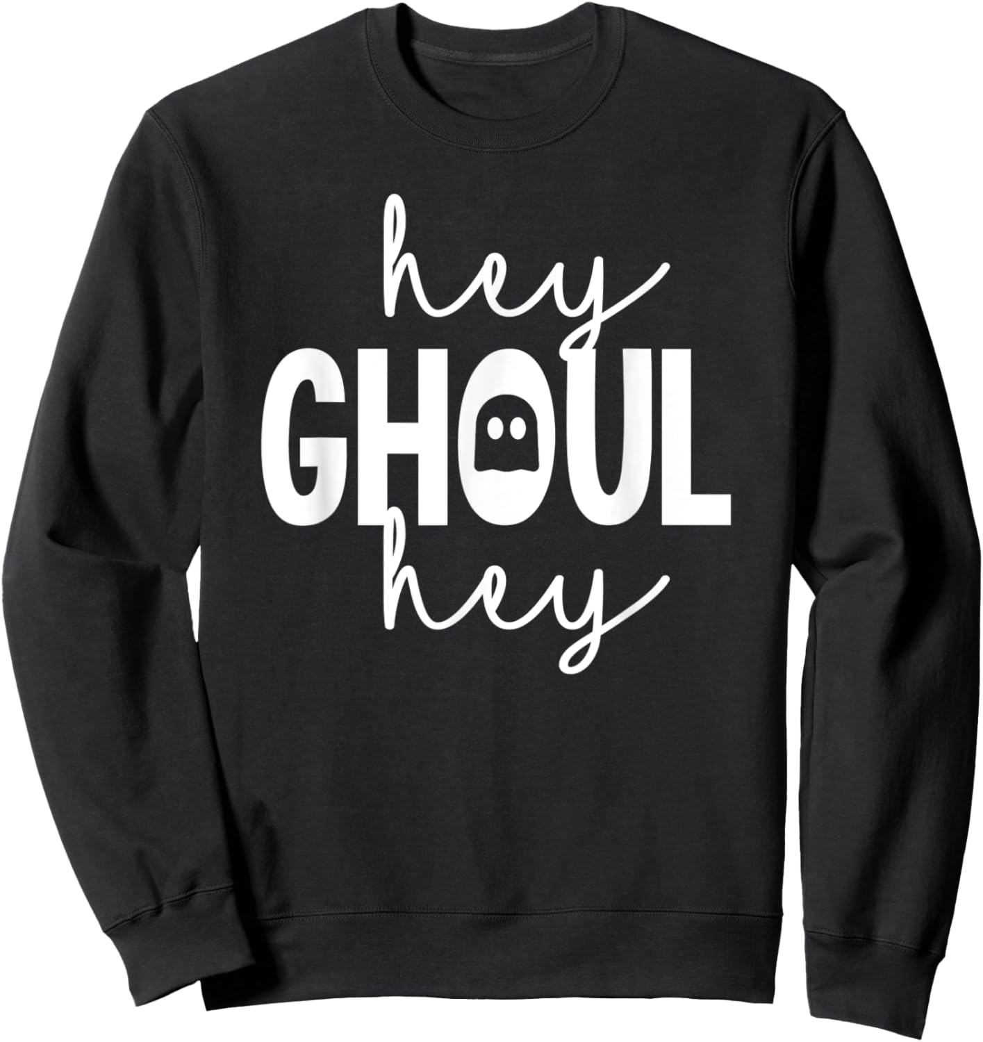 Toddler Halloween Shirt For Kids Toddlers Hey Ghoul Hey Sweatshirt - Sweatshirt | Black