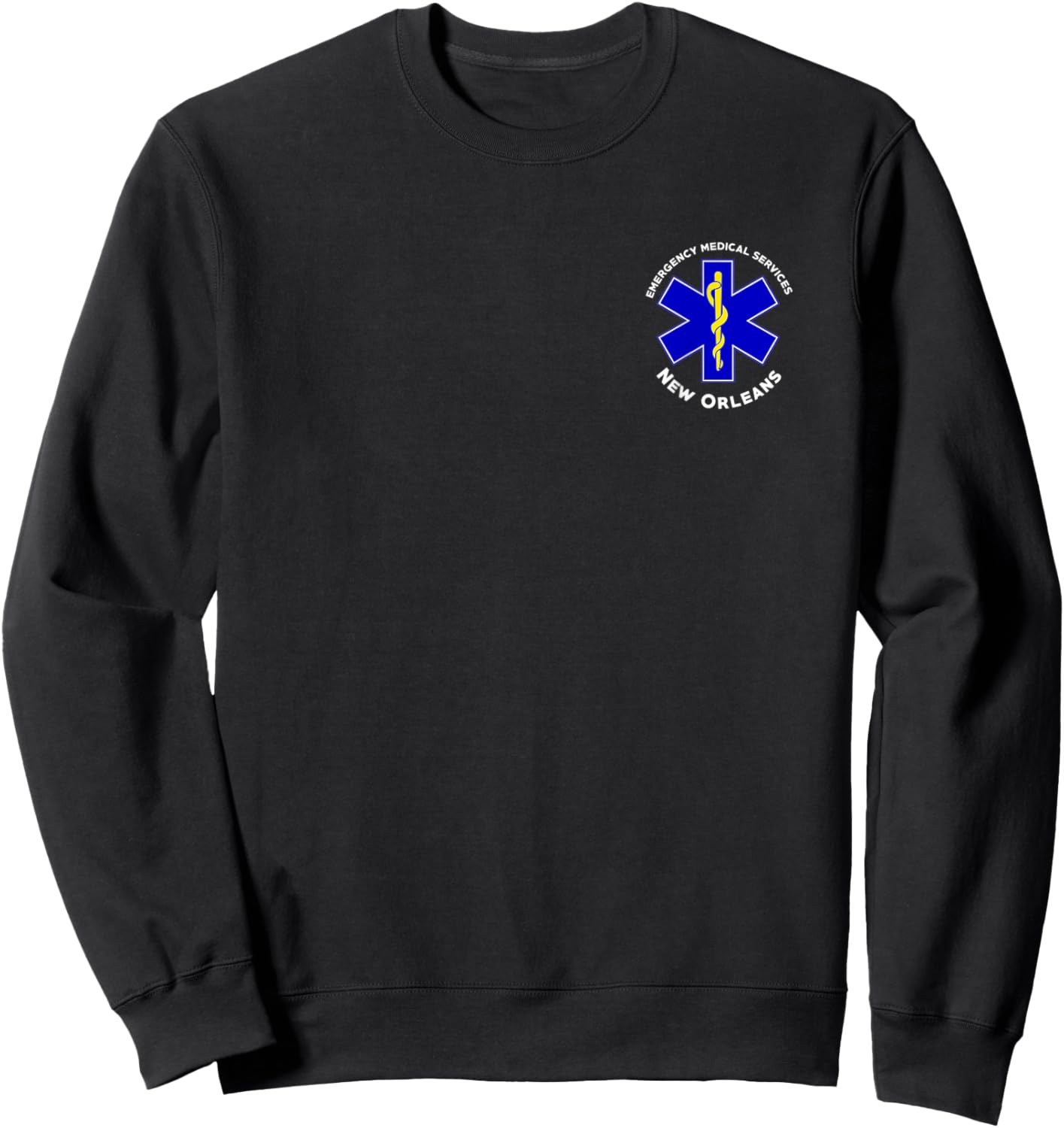 New Orleans Louisiana EMS Emergency Medical Services EMT Sweatshirt - Sweatshirt | Black
