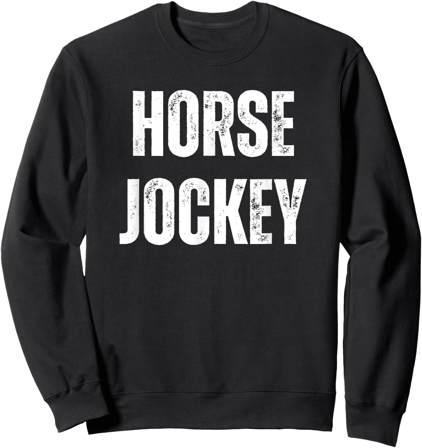 Horse Jockey Vintage Imagination Role Play Funny DIY Costume Sweatshirt - Sweatshirt | Black